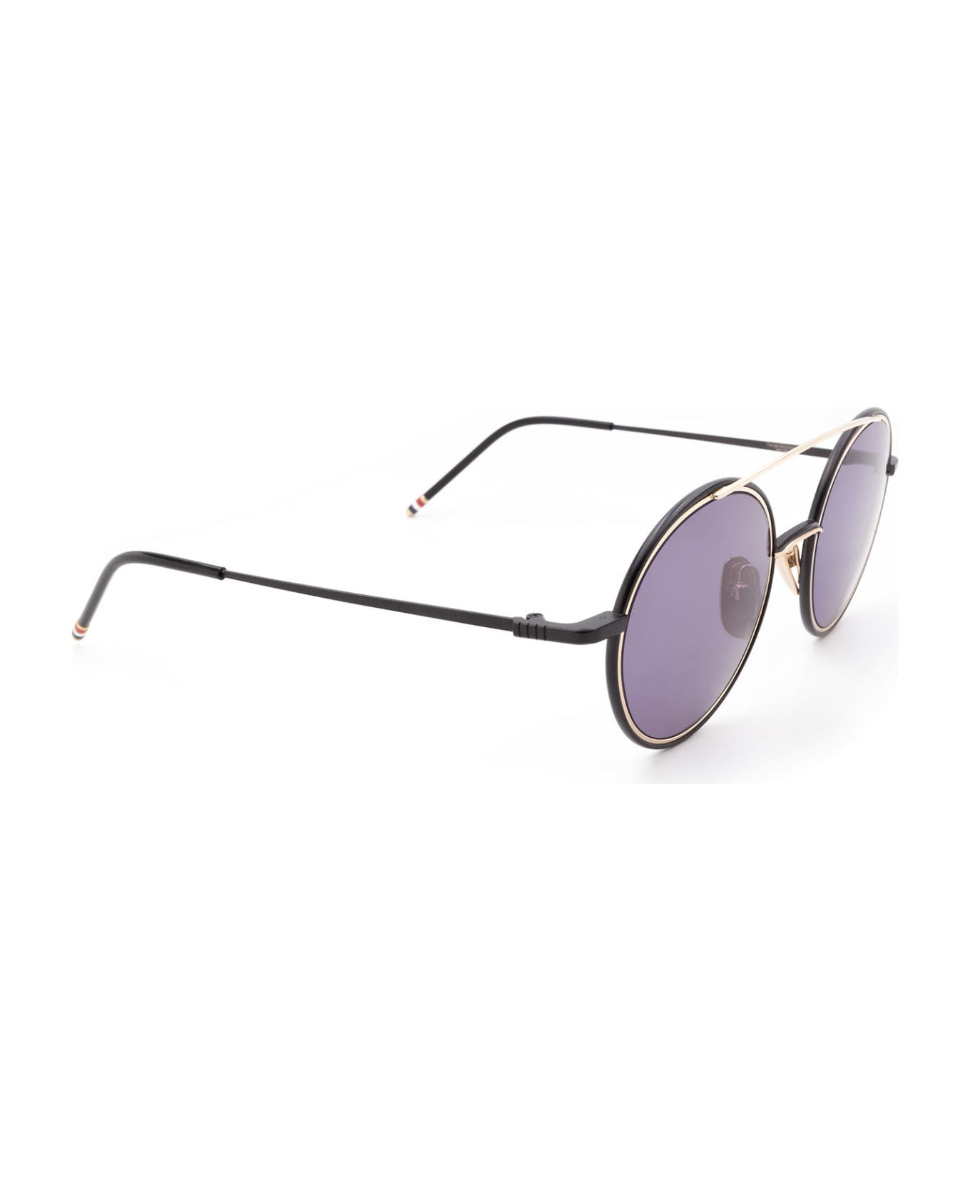 Thom Browne Tb108 A-t-blk-gld Sunglasses - A-T-BLK-GLD