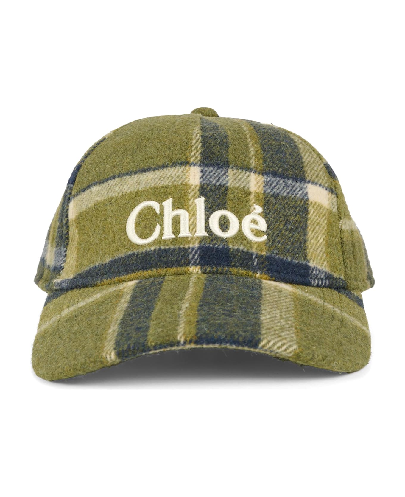 Chloé Green Hat For Girl With Logo - Green