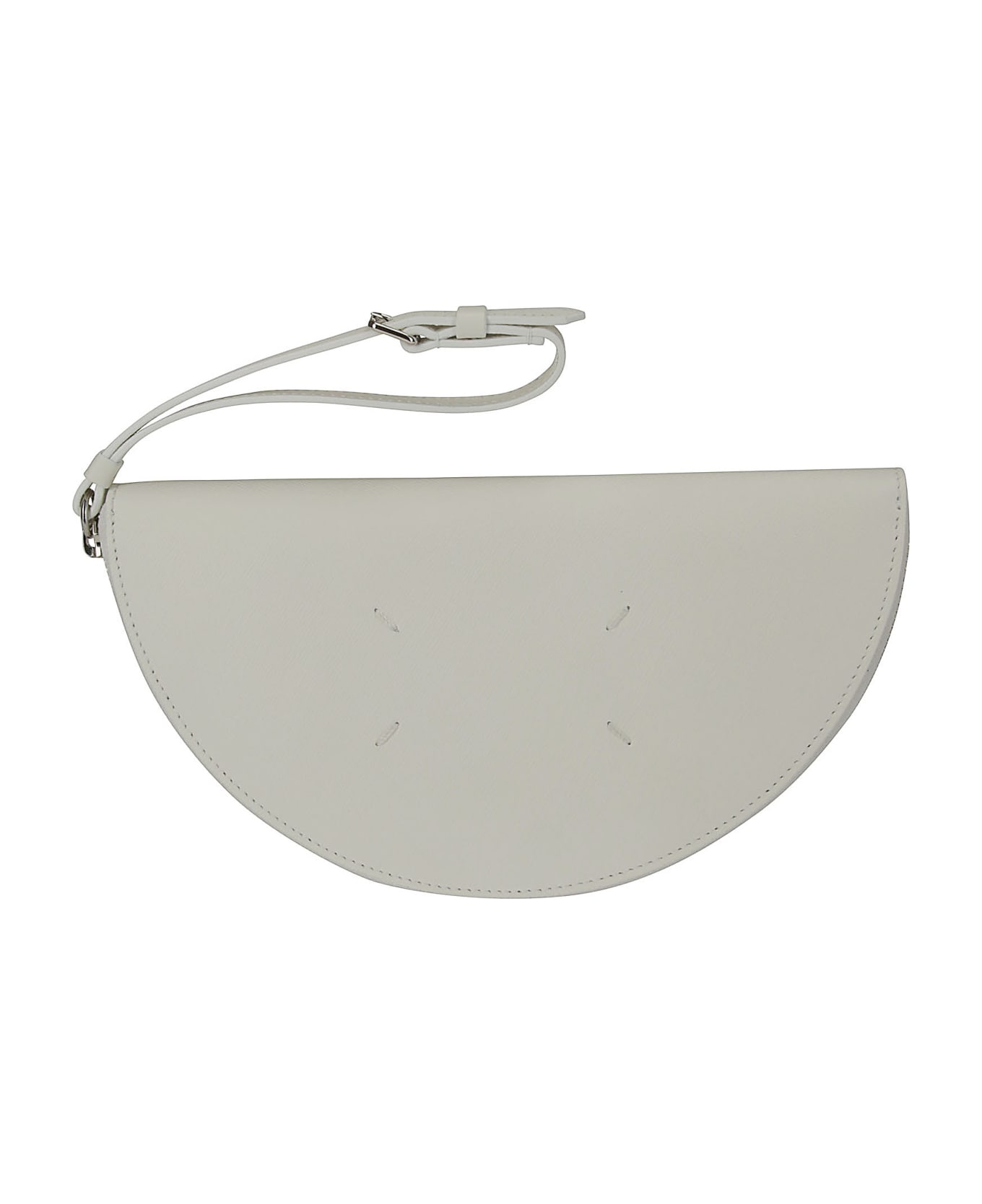 Maison Margiela White Saffiano Leather Clutch - WHITE