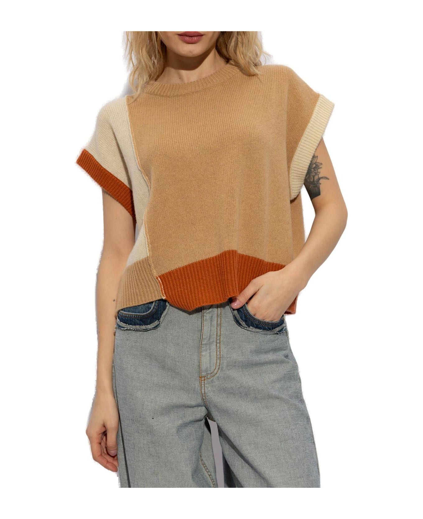 Marni Cropped Sleeveless Knit Vest