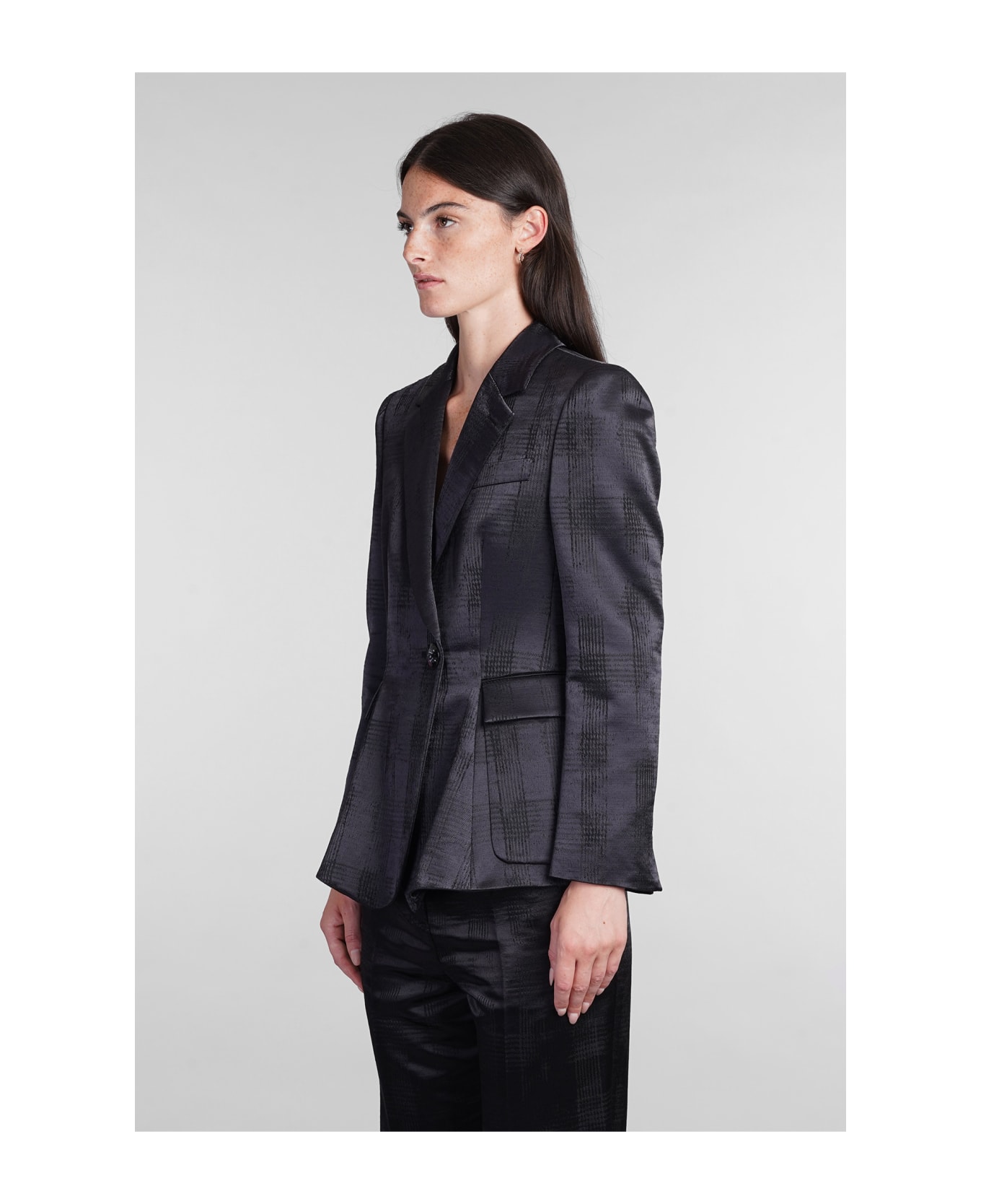 Giorgio Armani Blazer In Blue Wool - blue