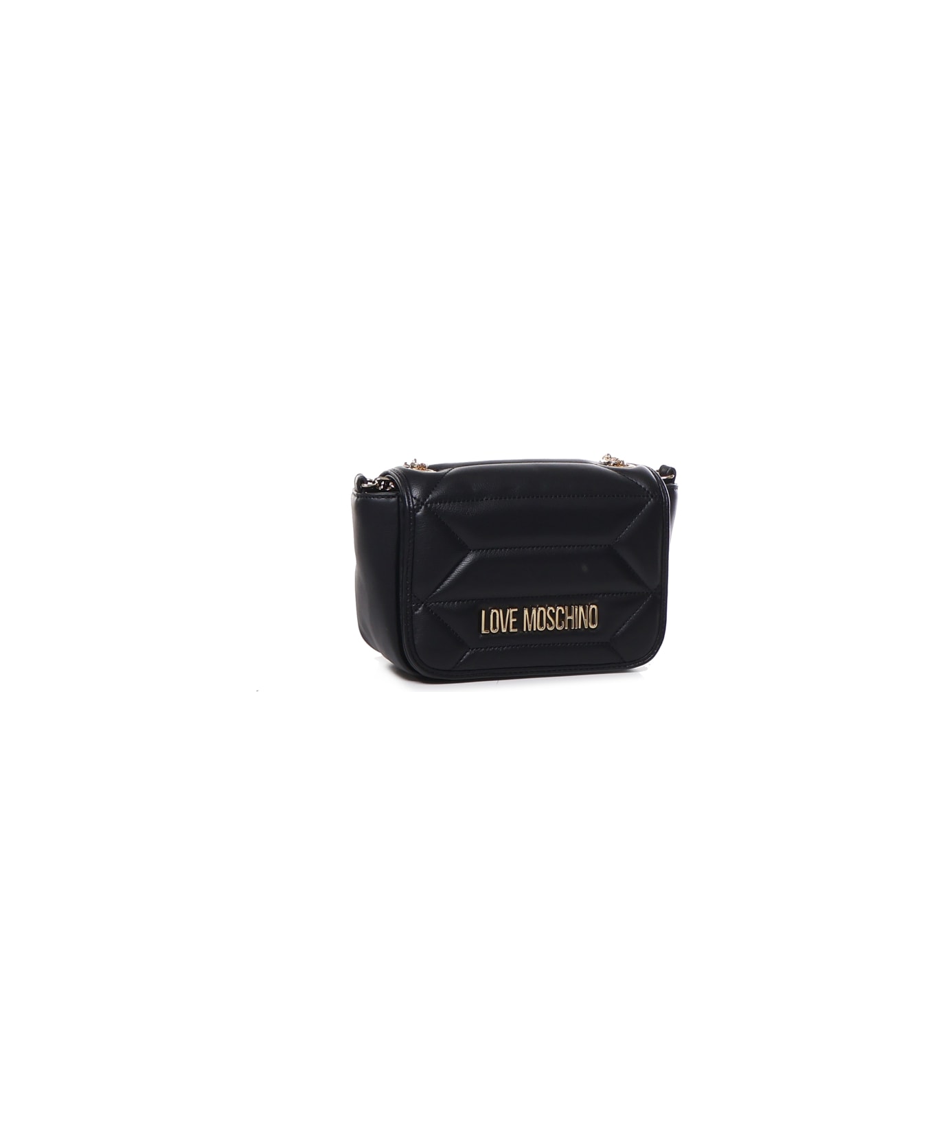Love Moschino Shoulder Bag In Ecoleather - Black