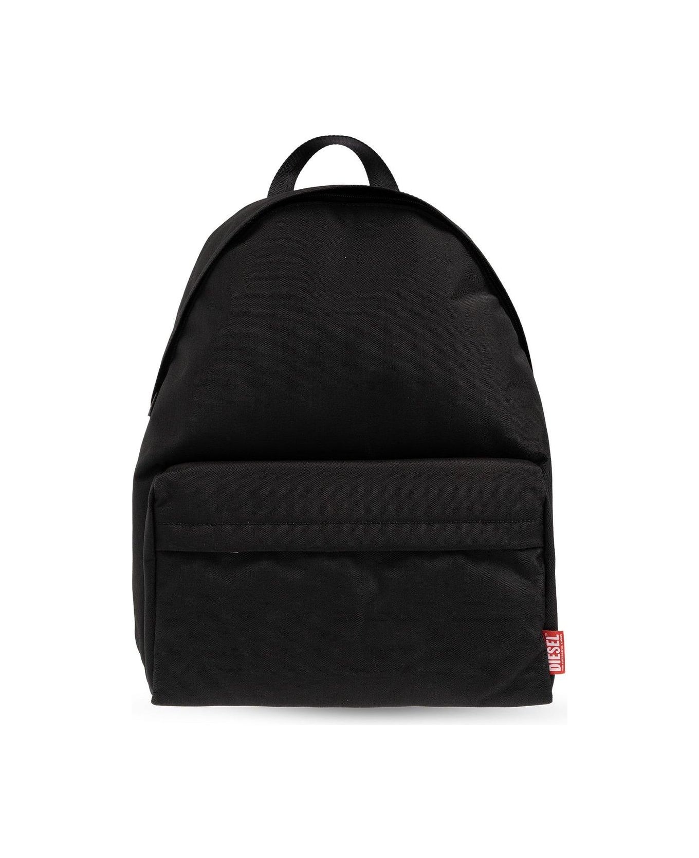 Diesel D-bsc Logo Tag Zipped Backpack - Black バックパック