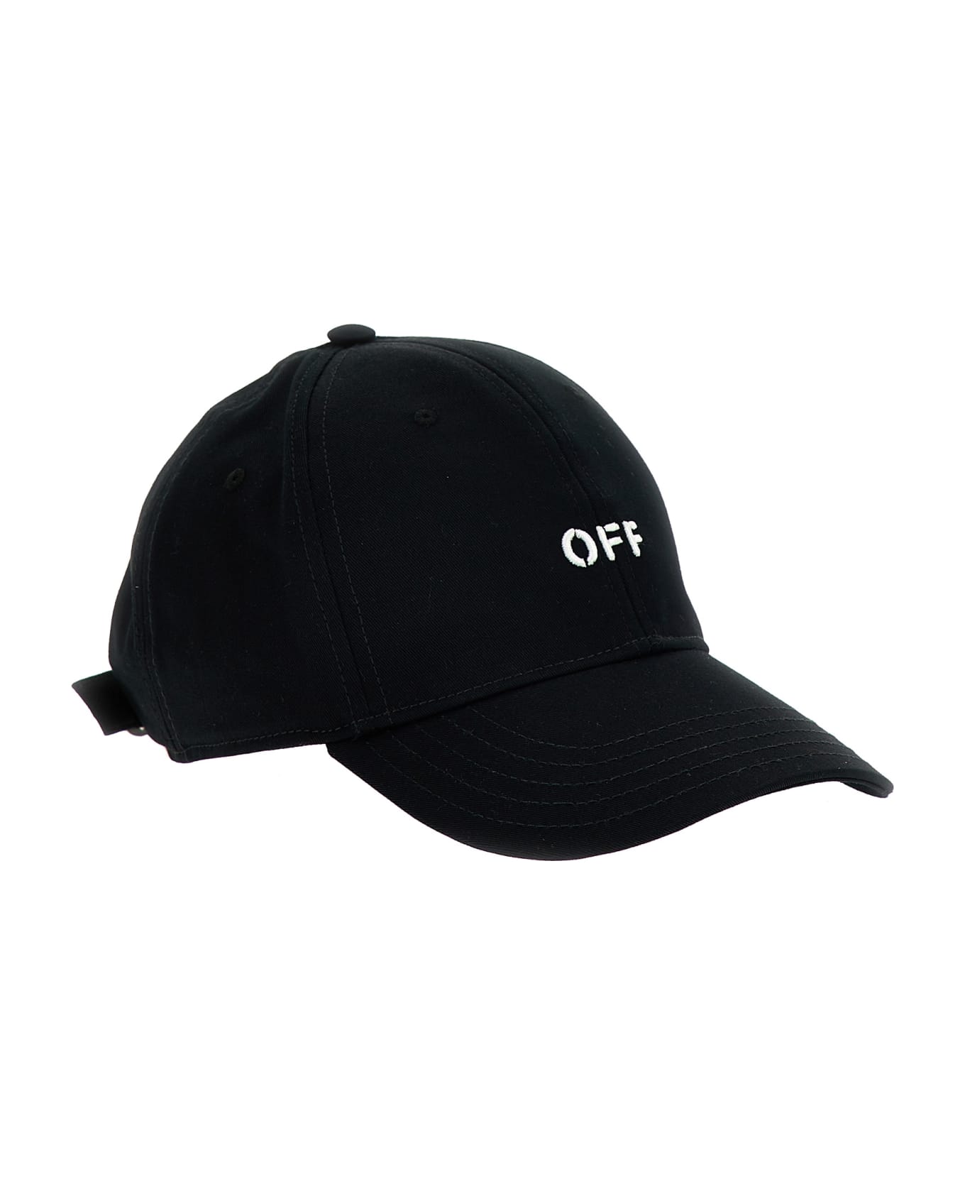 Off-White 'drill Off Stamp' Baseball Cap - White/Black 帽子