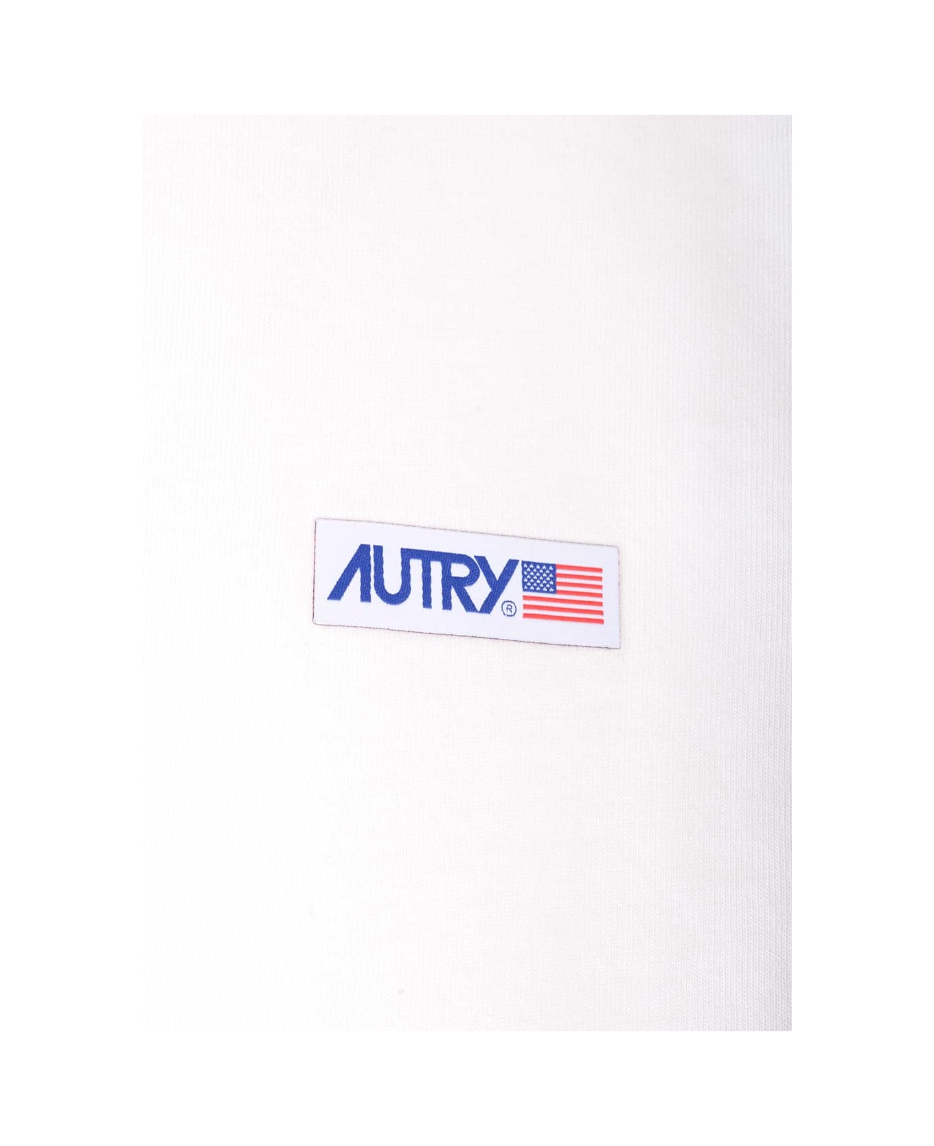 Autry Crew-neck Cotton T-shirt - Bianco Tシャツ