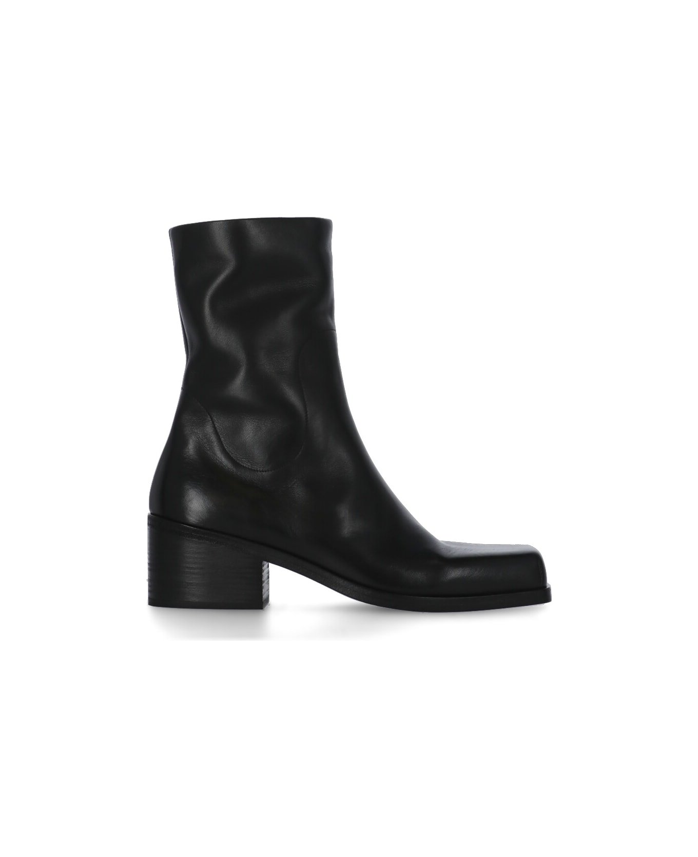 Marsell Leather Ankle Boots - Black