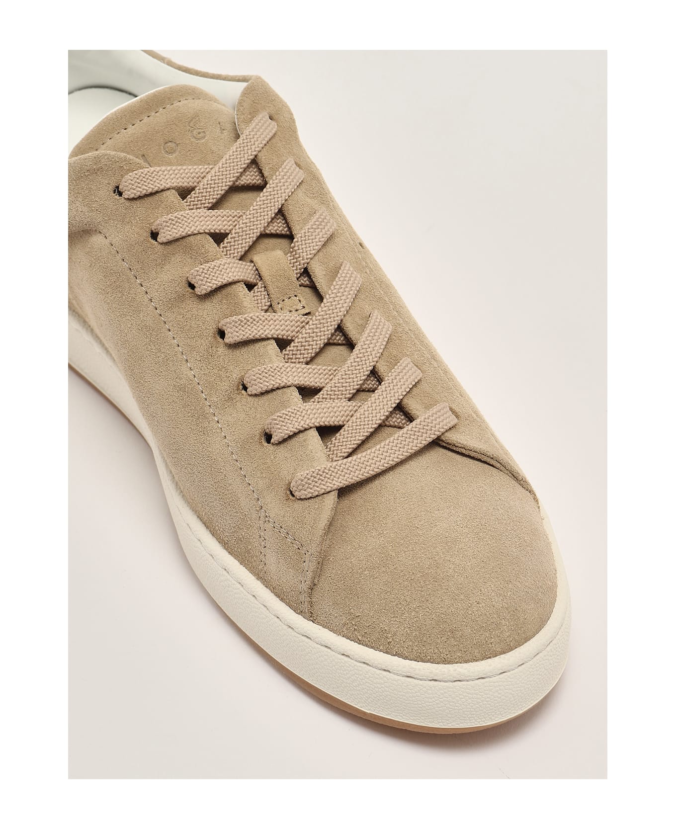 Hogan H672 H Fori Pelle Camoscio Sneaker - SABBIA