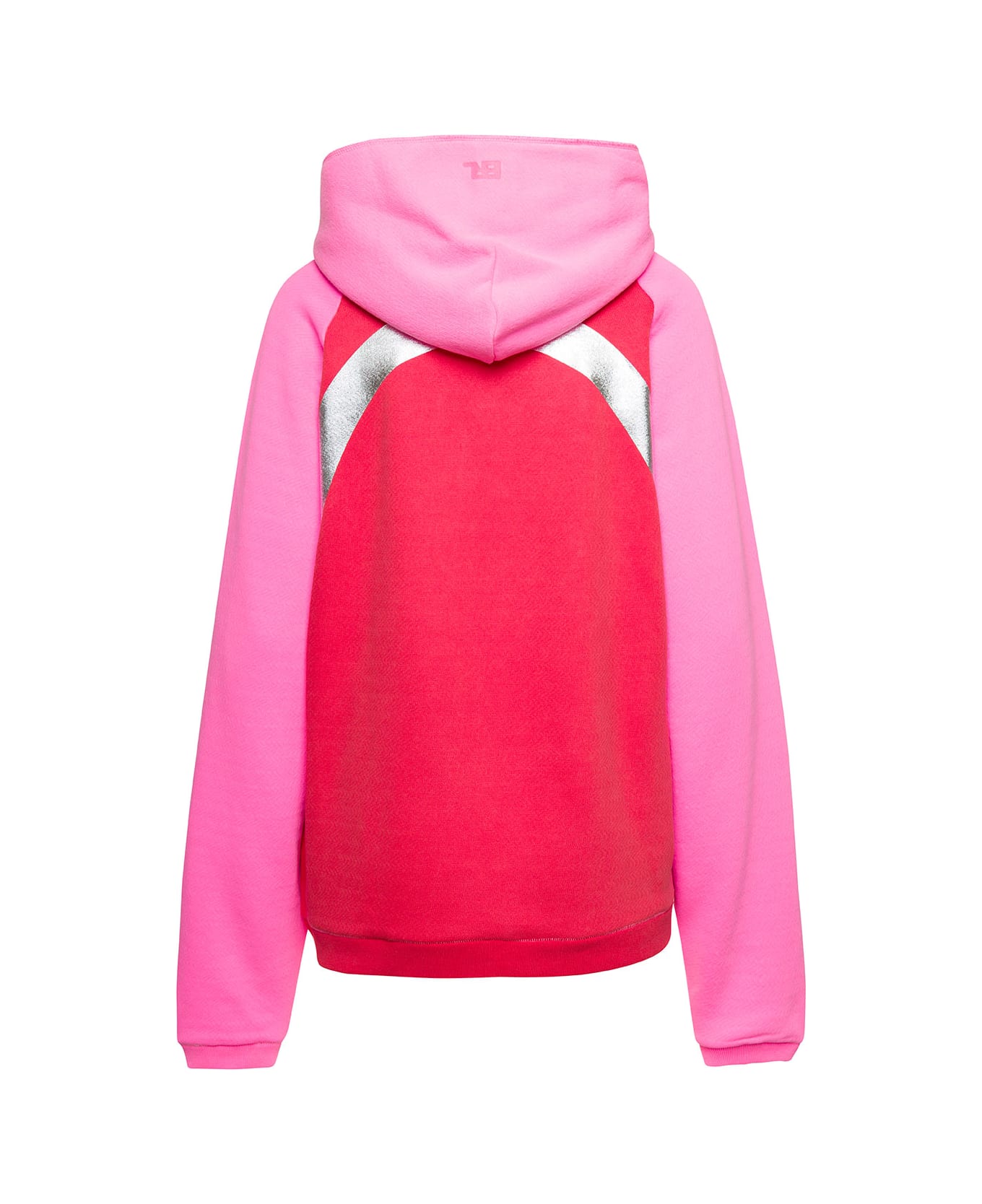 ERL 'rainbow' Multicolor Oversized Hoodie In Cotton Woman - Pink