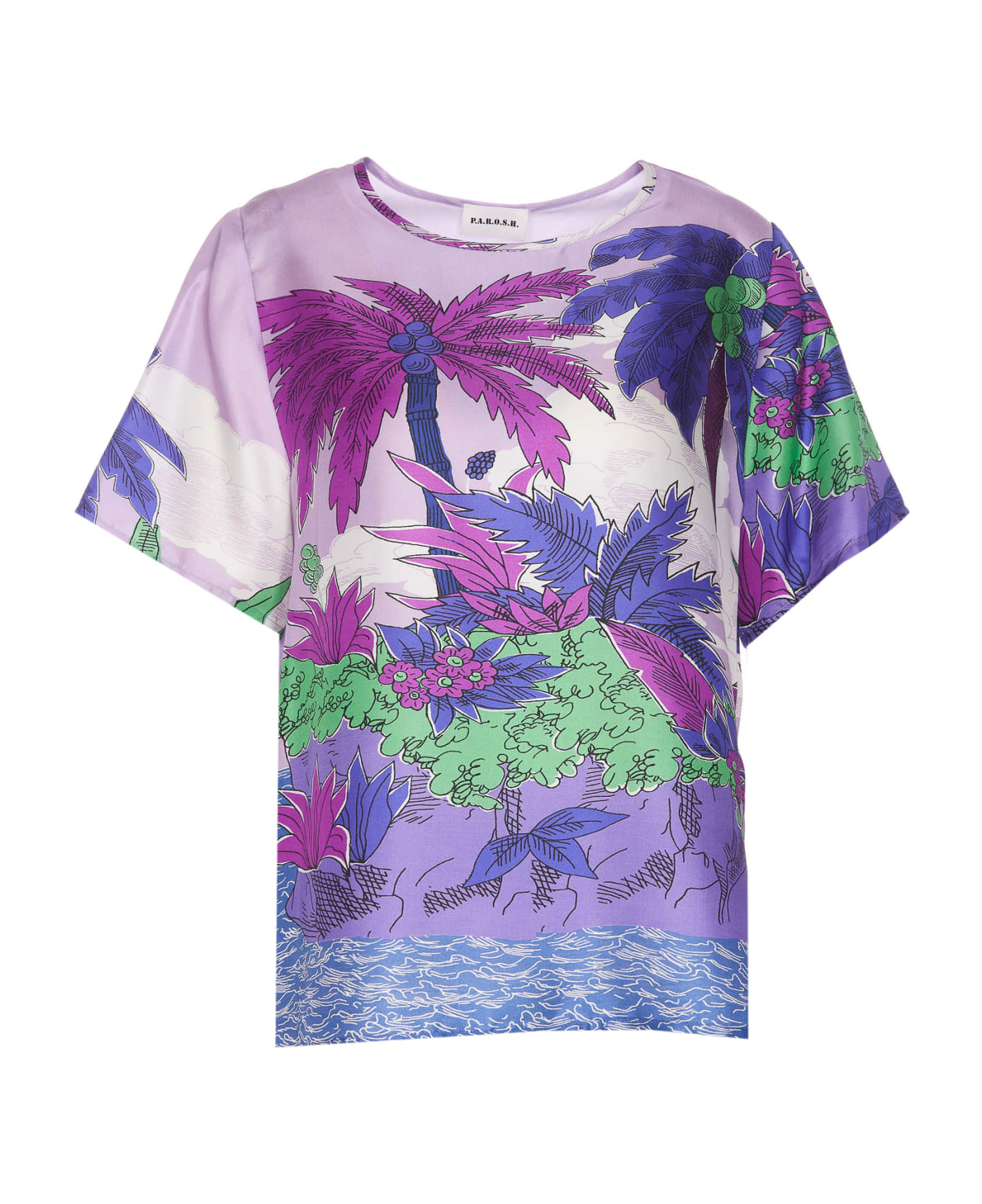 Parosh Sepalm Shirt - Purple