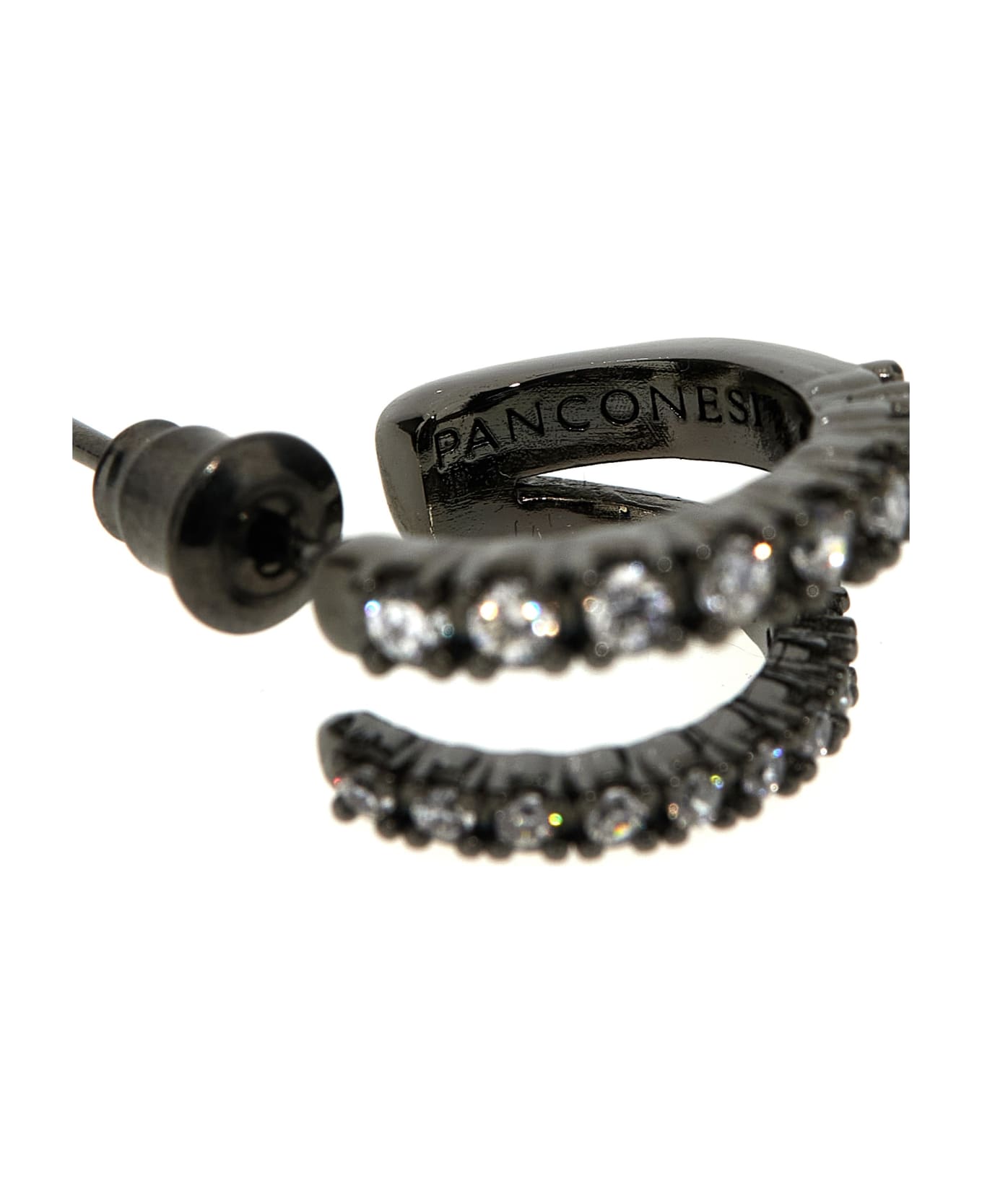 Panconesi 'crystal Stellar Hoops' Earrings - Silver