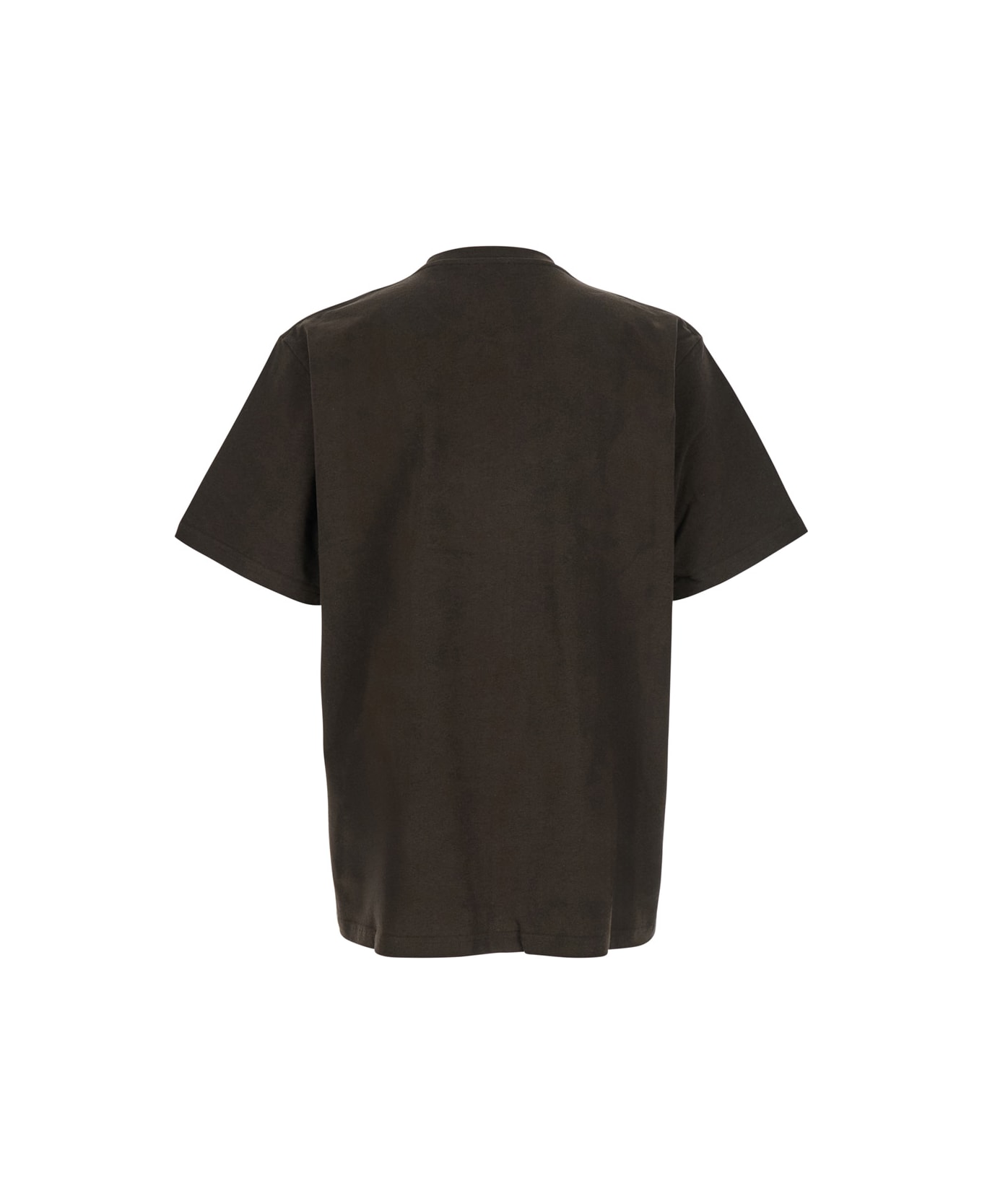 J.W. Anderson Chocolate Cotton T-shirt - DARK BROWN MELANGE