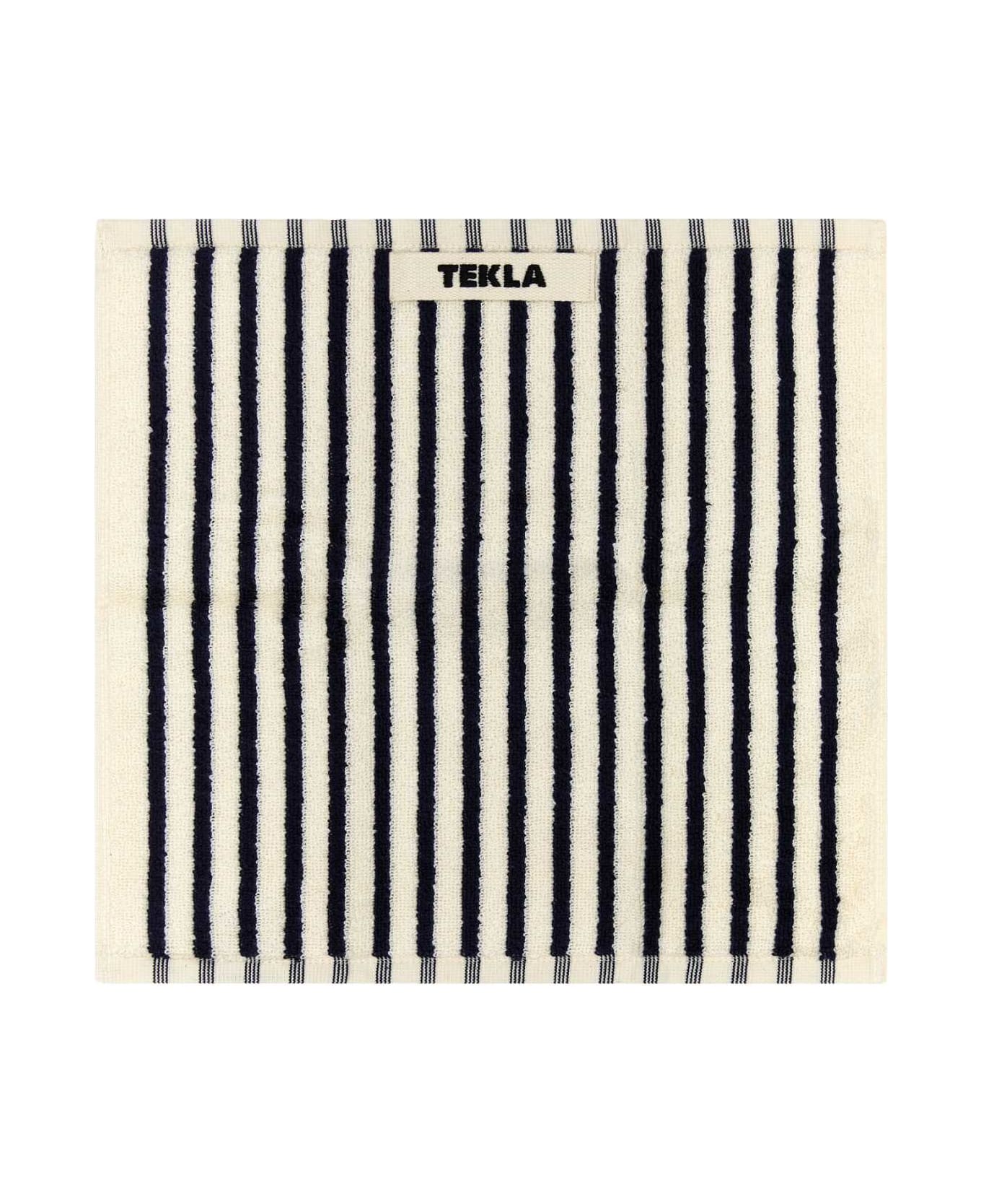 Tekla Embroidered Terry Washcloth - SAILOR STRIPES