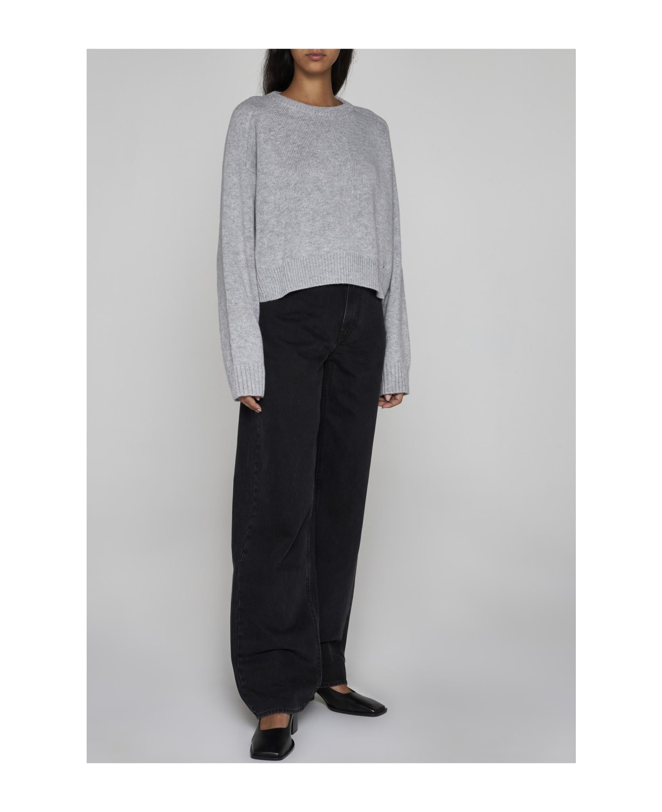 Loulou Studio Bruzzi Wool And Cashmere Sweater - Grey