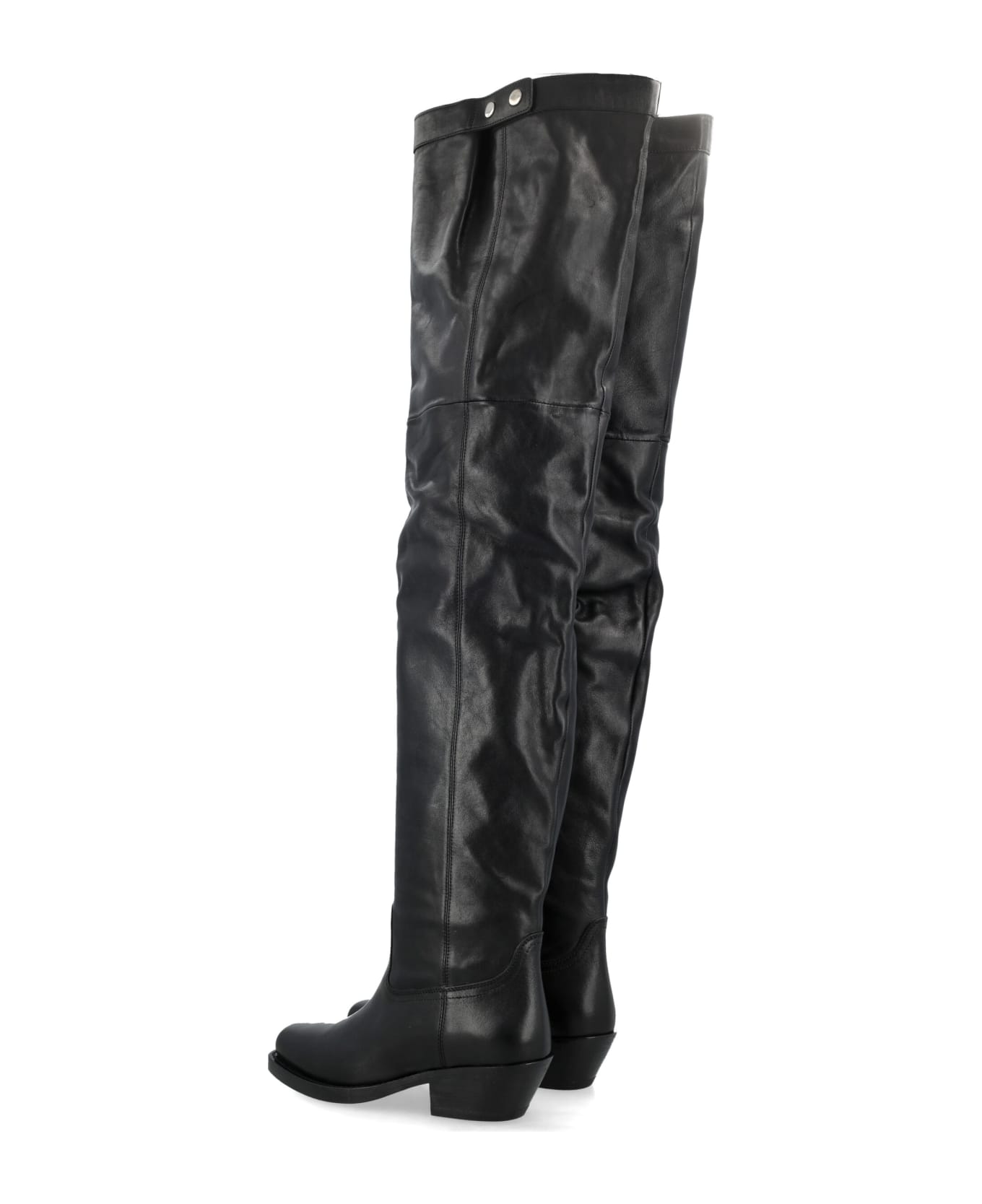 Isabel Marant Amati Over Knee Boots - BLACK