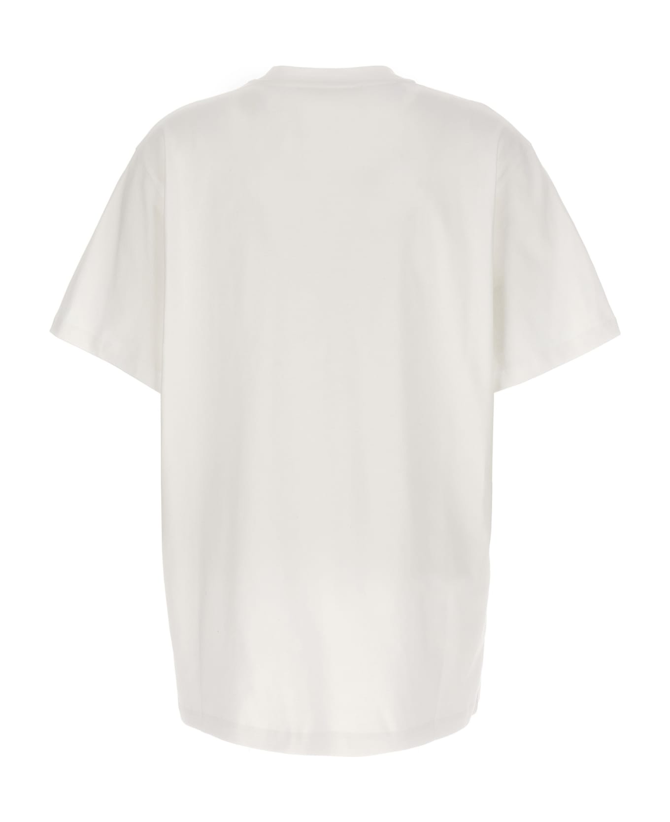 Stella McCartney Organic Cotton T-shirt Logo - Pure white