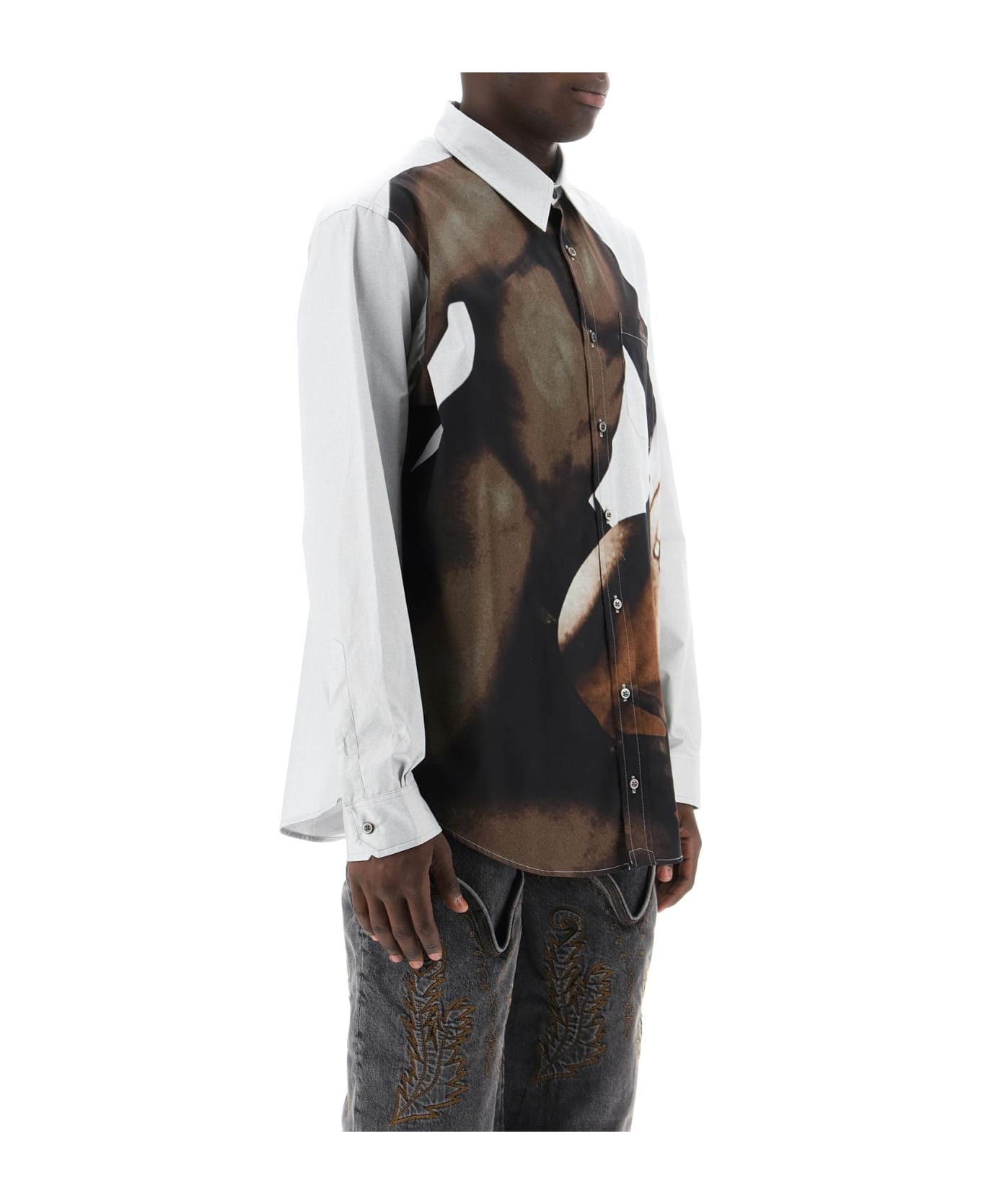 Y/Project Body Collage Shirt - WHITE (Grey)
