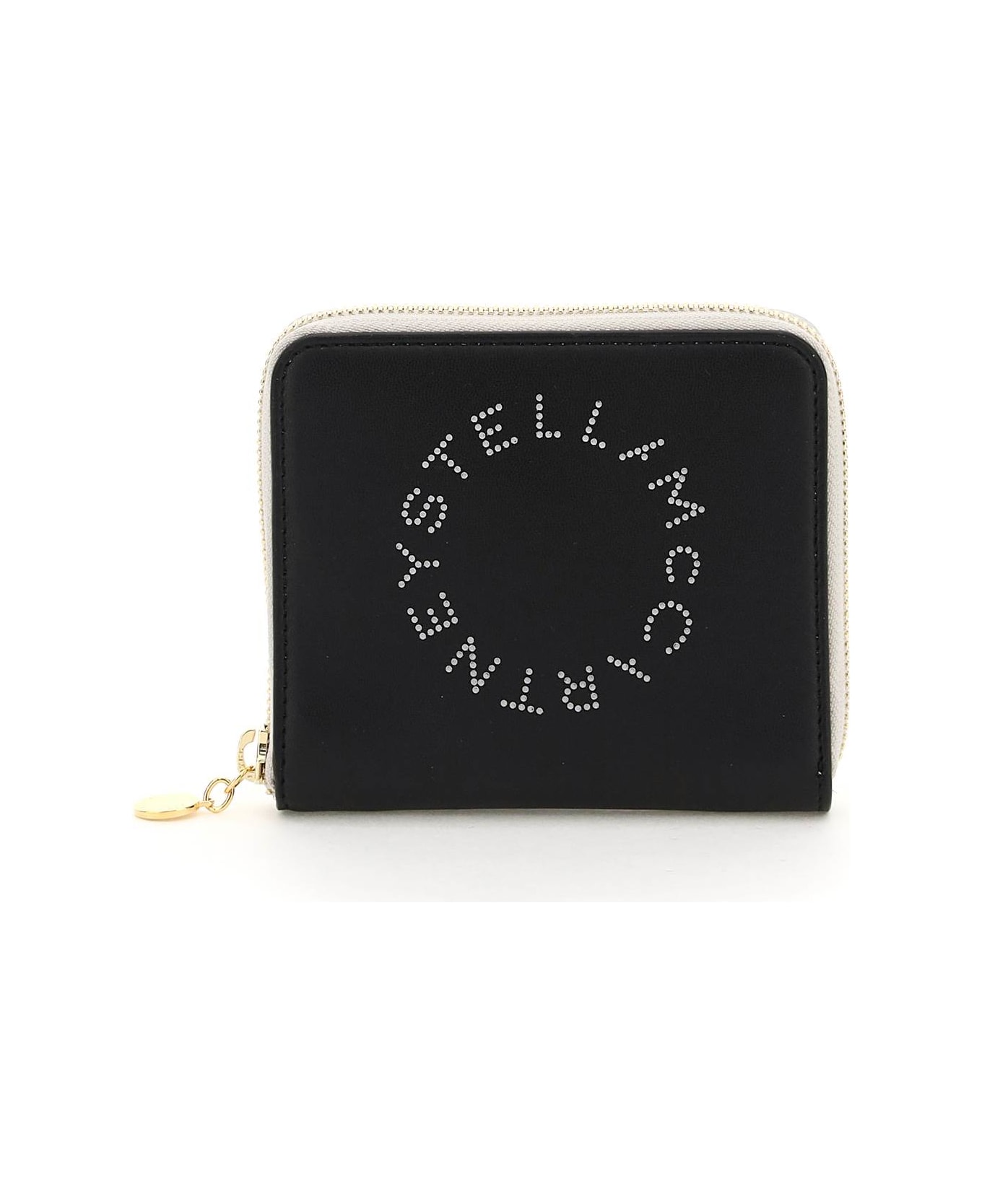 Stella McCartney Logo Perforated Zipped Wallet - Black 財布