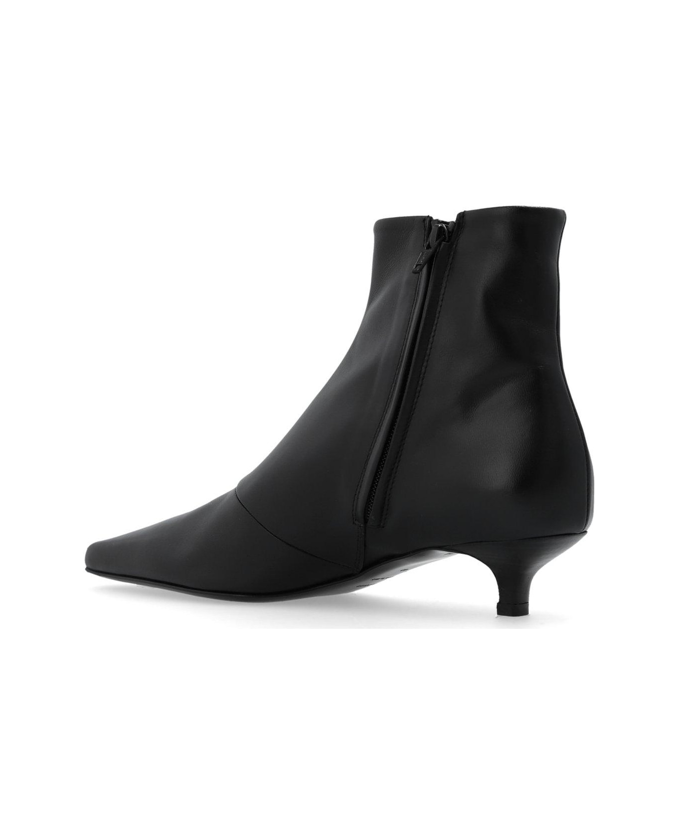 Totême The Slim Pointed-toe Ankle Boots - Nero