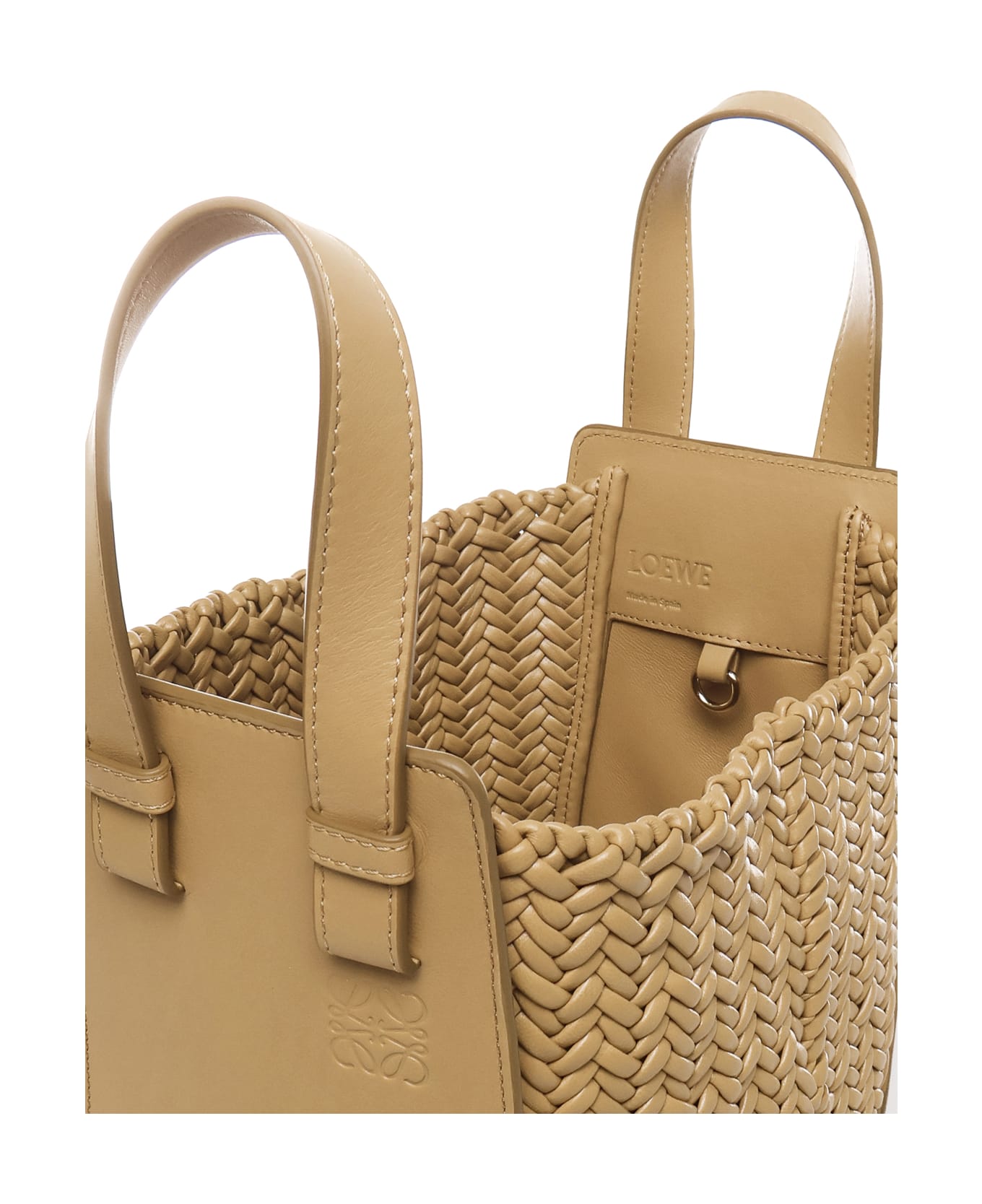 Loewe Beige Leather Hammock Bucket Bag - SAHARA