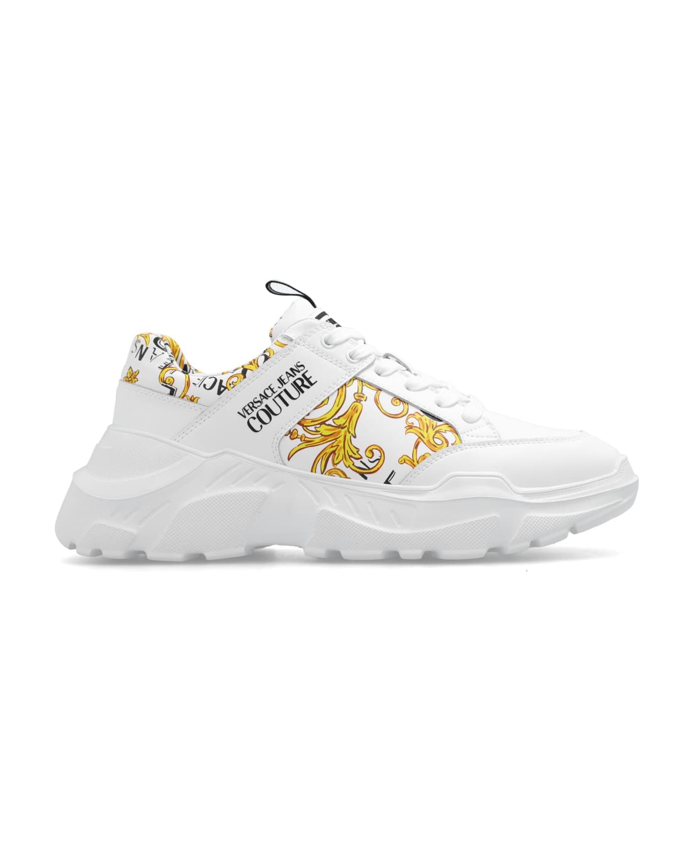 Versace Jeans Couture Printed Sneakers - White