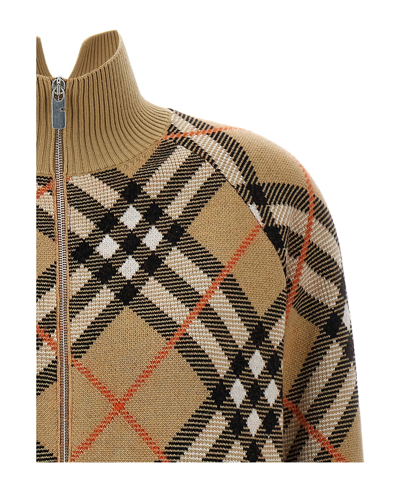 Burberry Check Cardigan - Multicolor