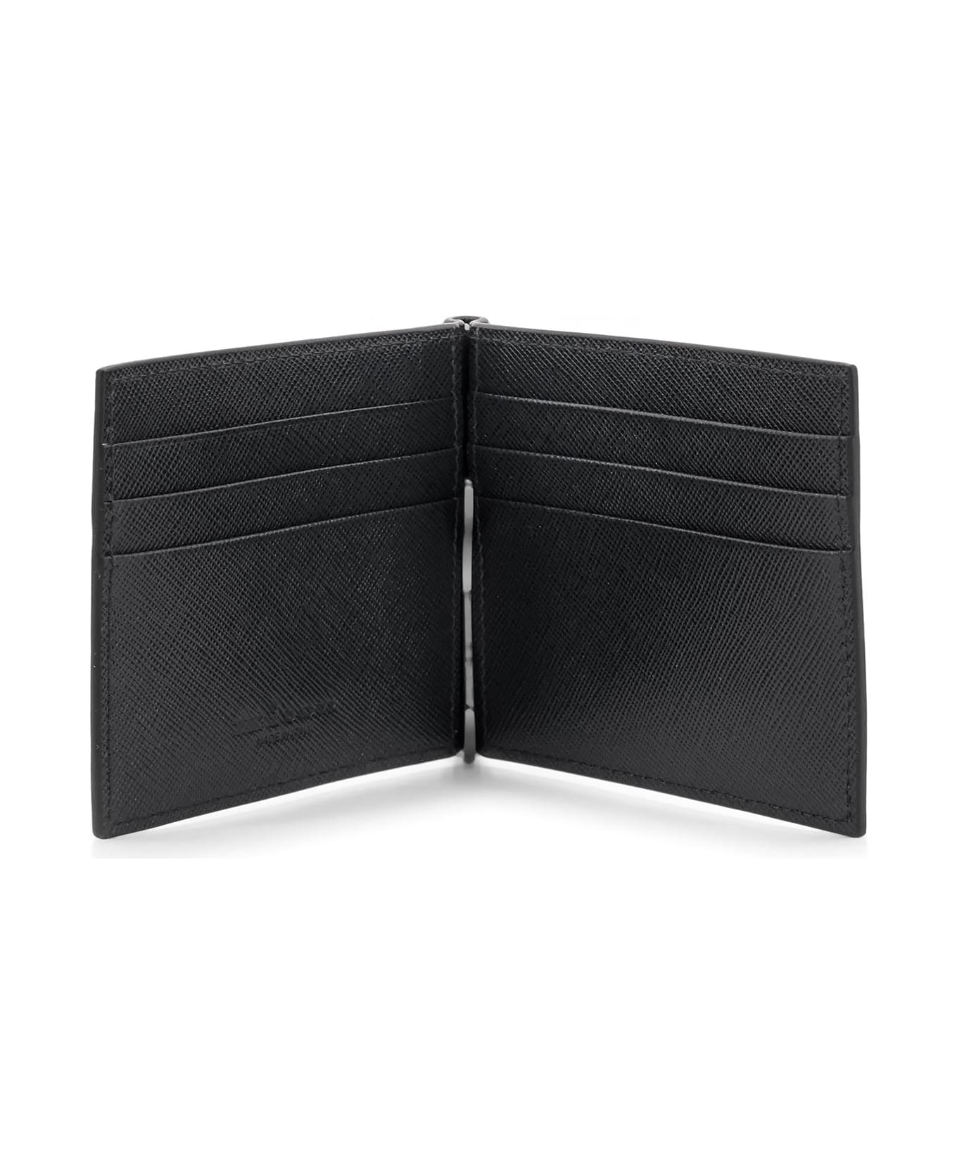 Kiton Leather Card Holder - Black
