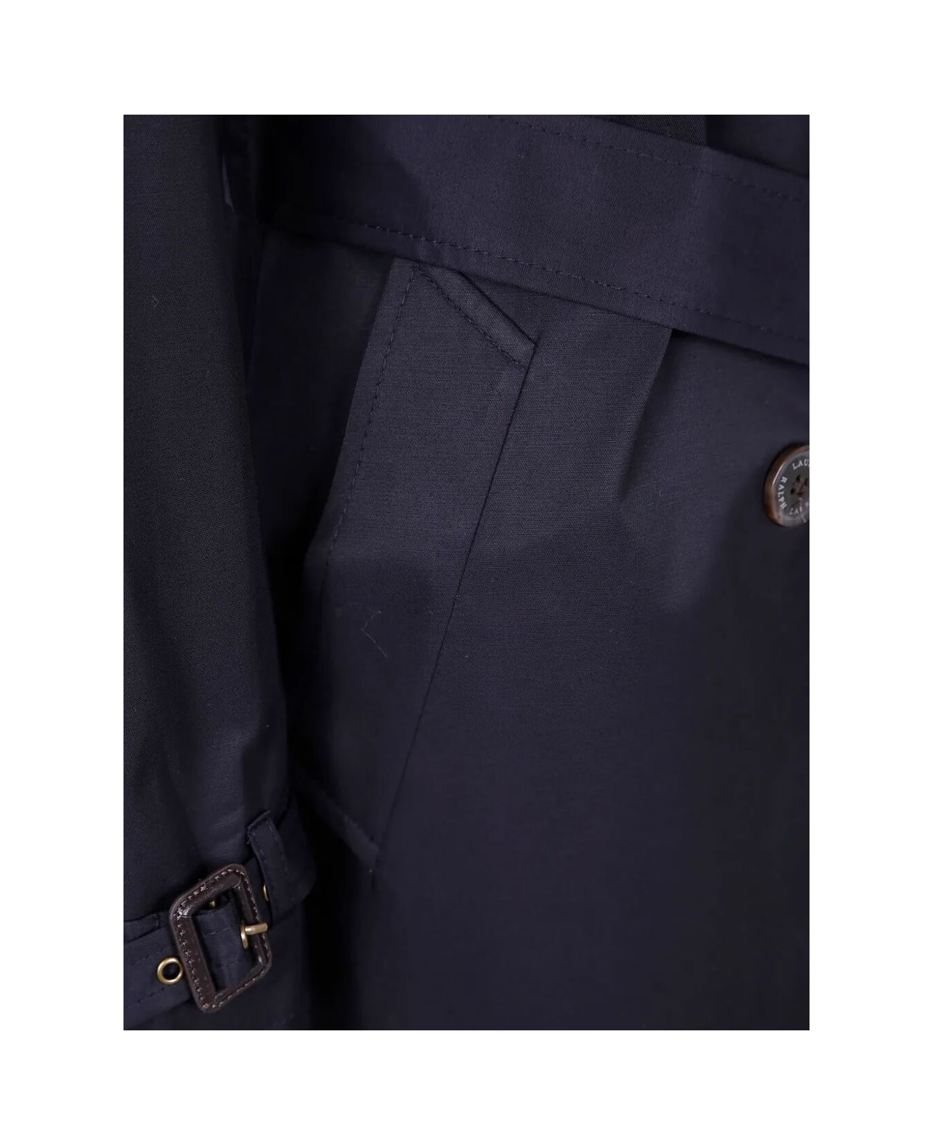 Ralph Lauren Double Breast Belt Tr 30
 Lined Coat - Dark Navy