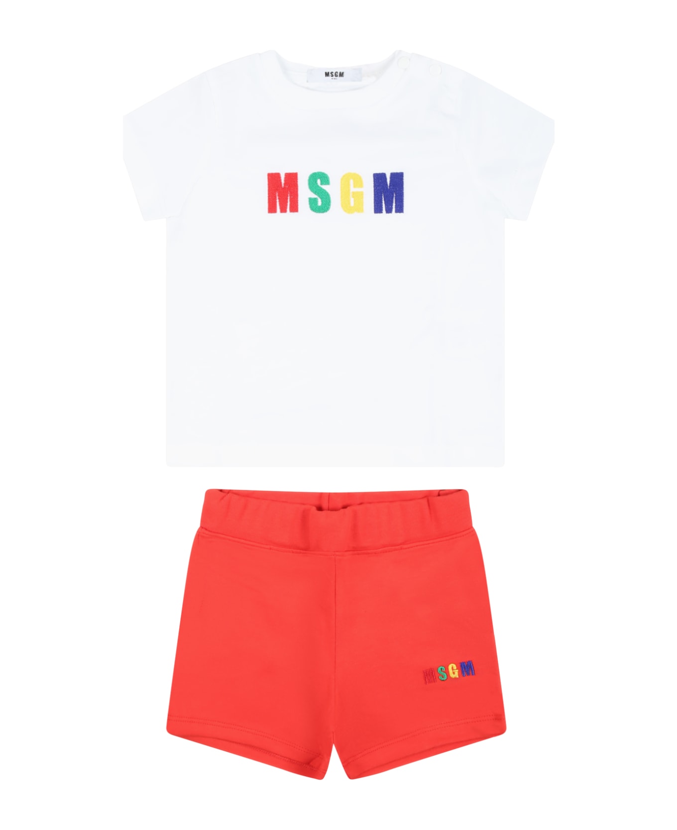 MSGM Set Multicolor For Baby Boy With Logo - Multicolor