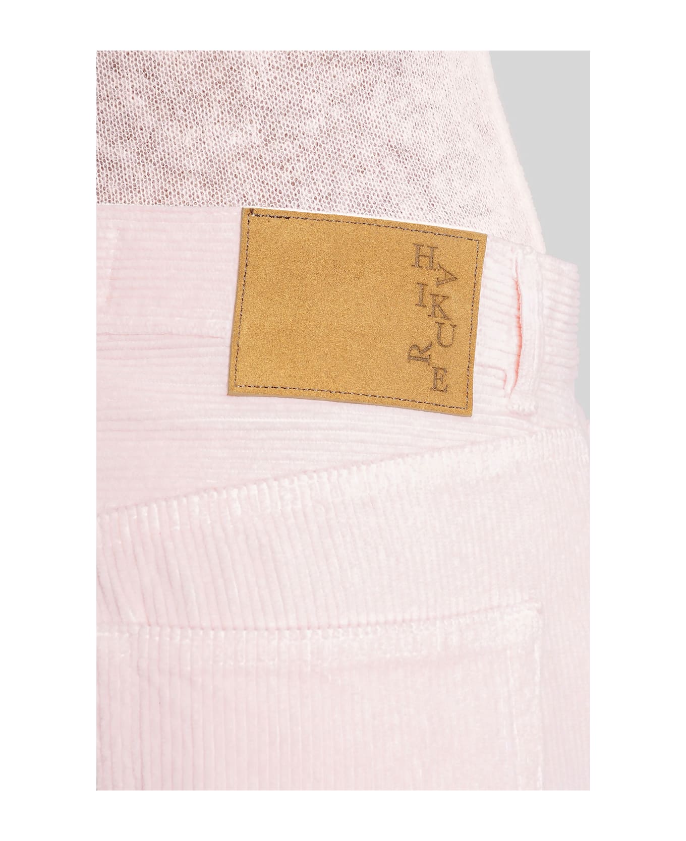 Haikure Bethany Velvet Pants In Rose-pink Cotton - rose-pink