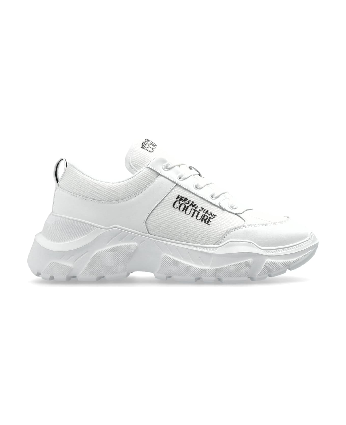 Versace Jeans Couture Sneakers With Printed Logo - White