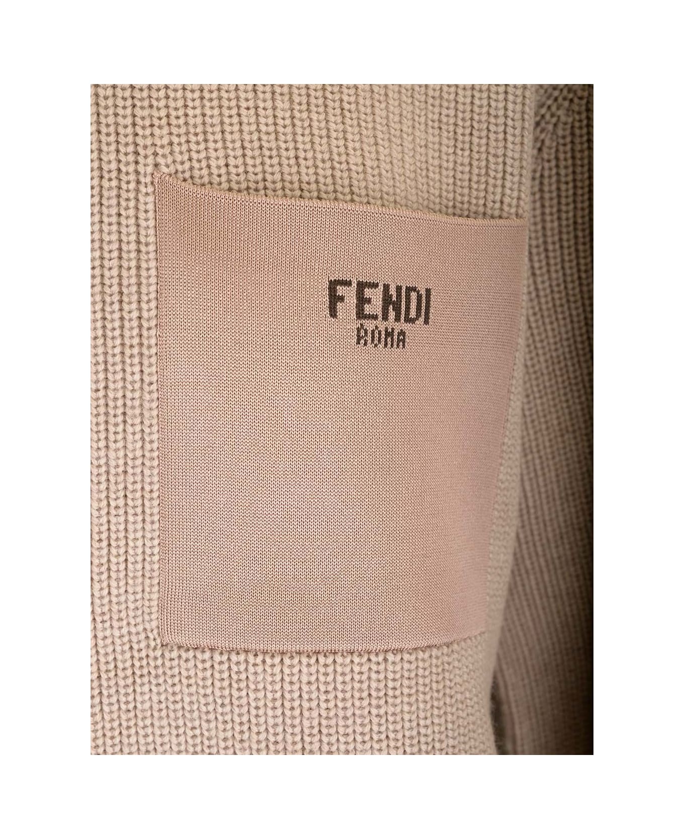 Fendi Crew-neck Sweater - Beige