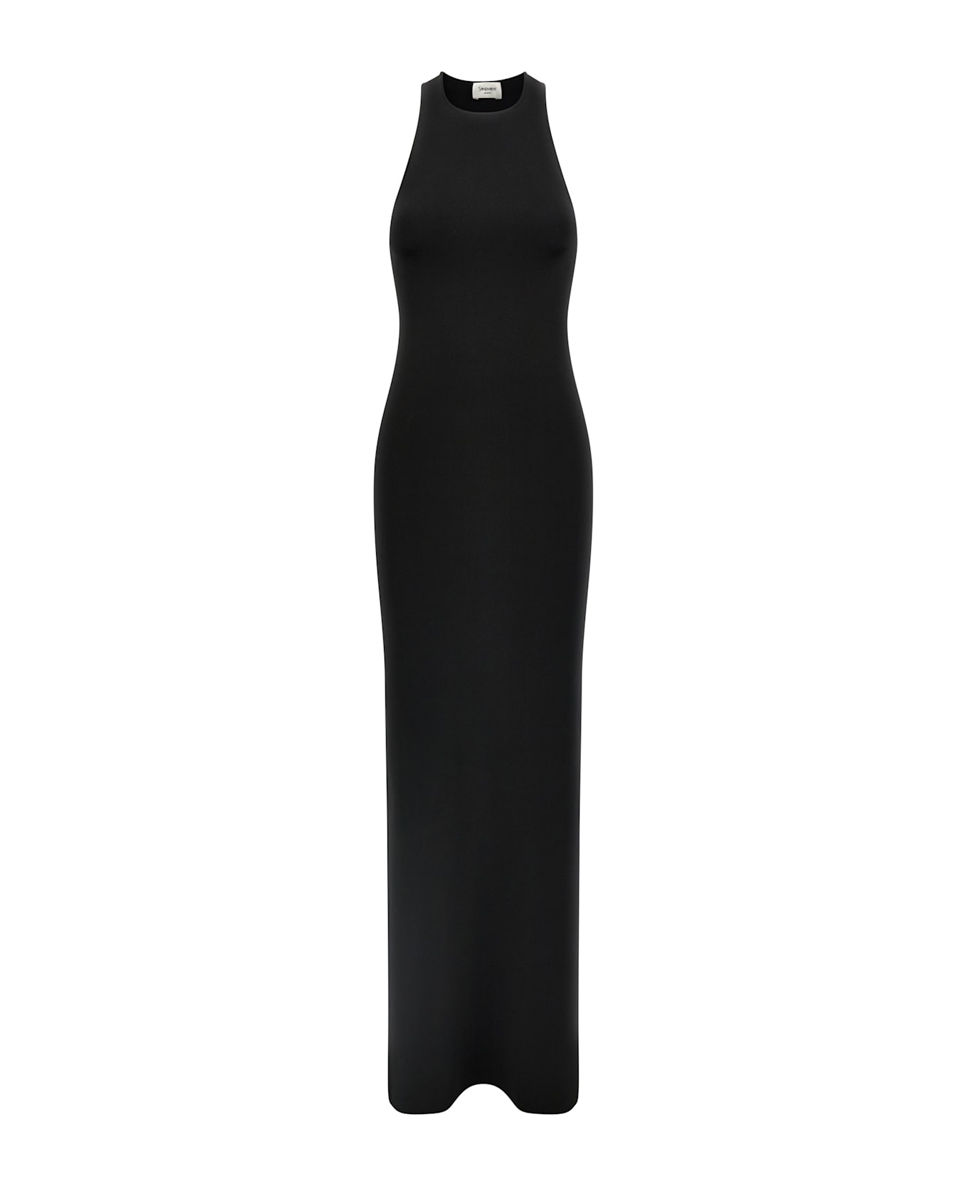 Saint Laurent Long Viscose Dress - BLACK