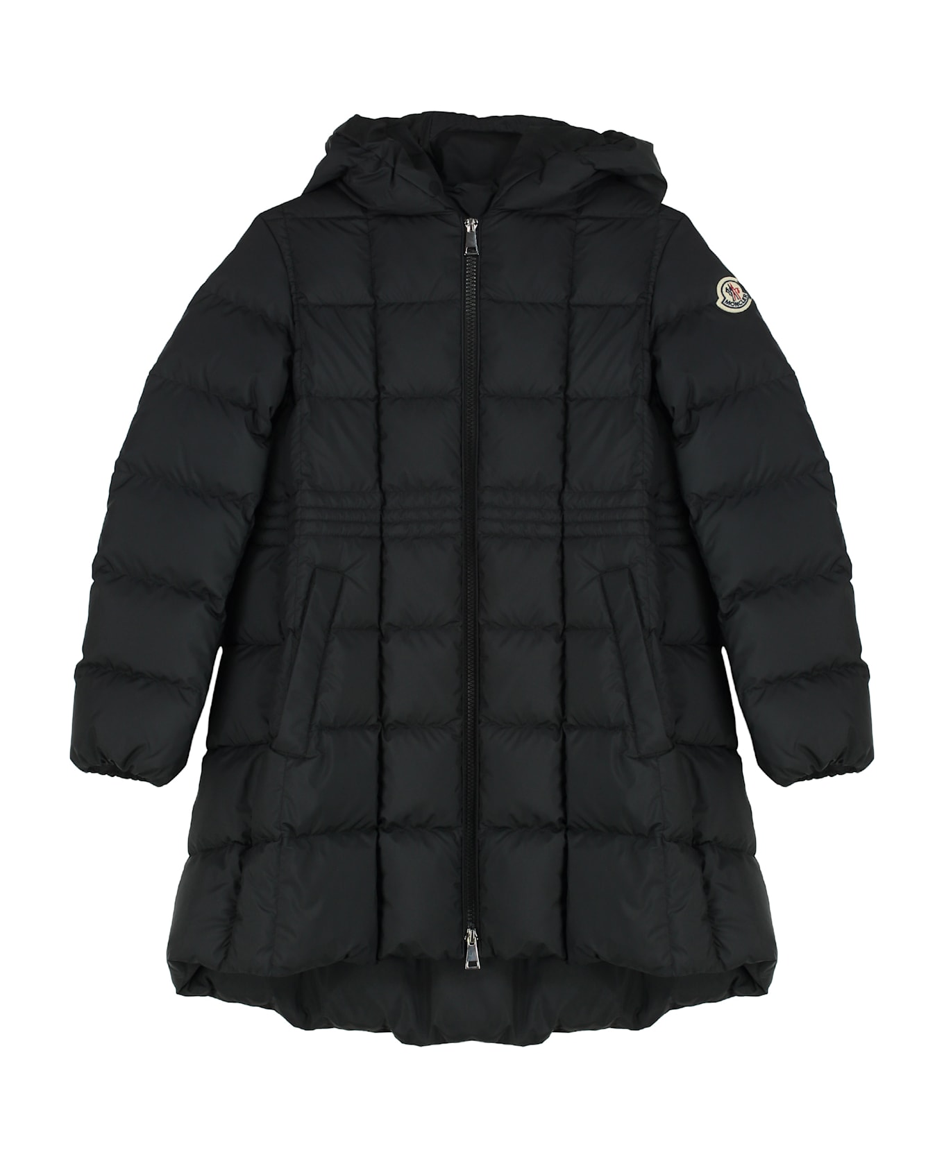 Moncler Arina Hooded Down Jacket - black