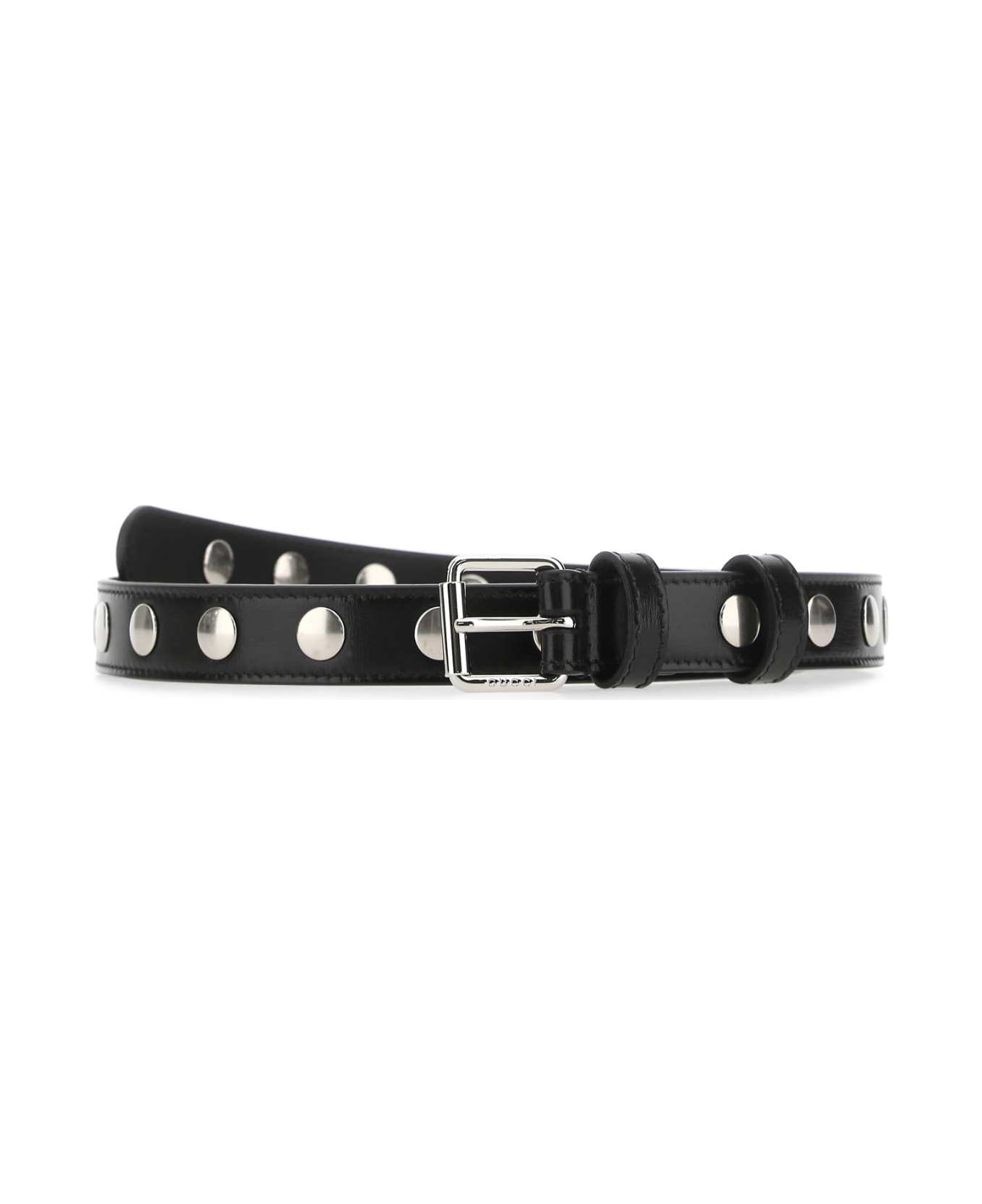 Gucci Black Leather Belt - 1000