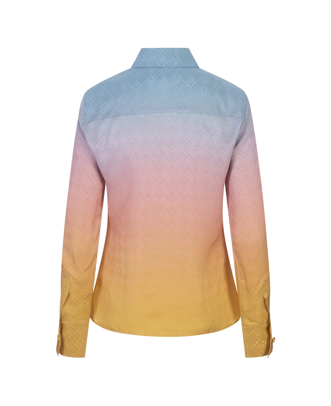 Casablanca Ping Pong Gradient Silk Shirt - Multicolour