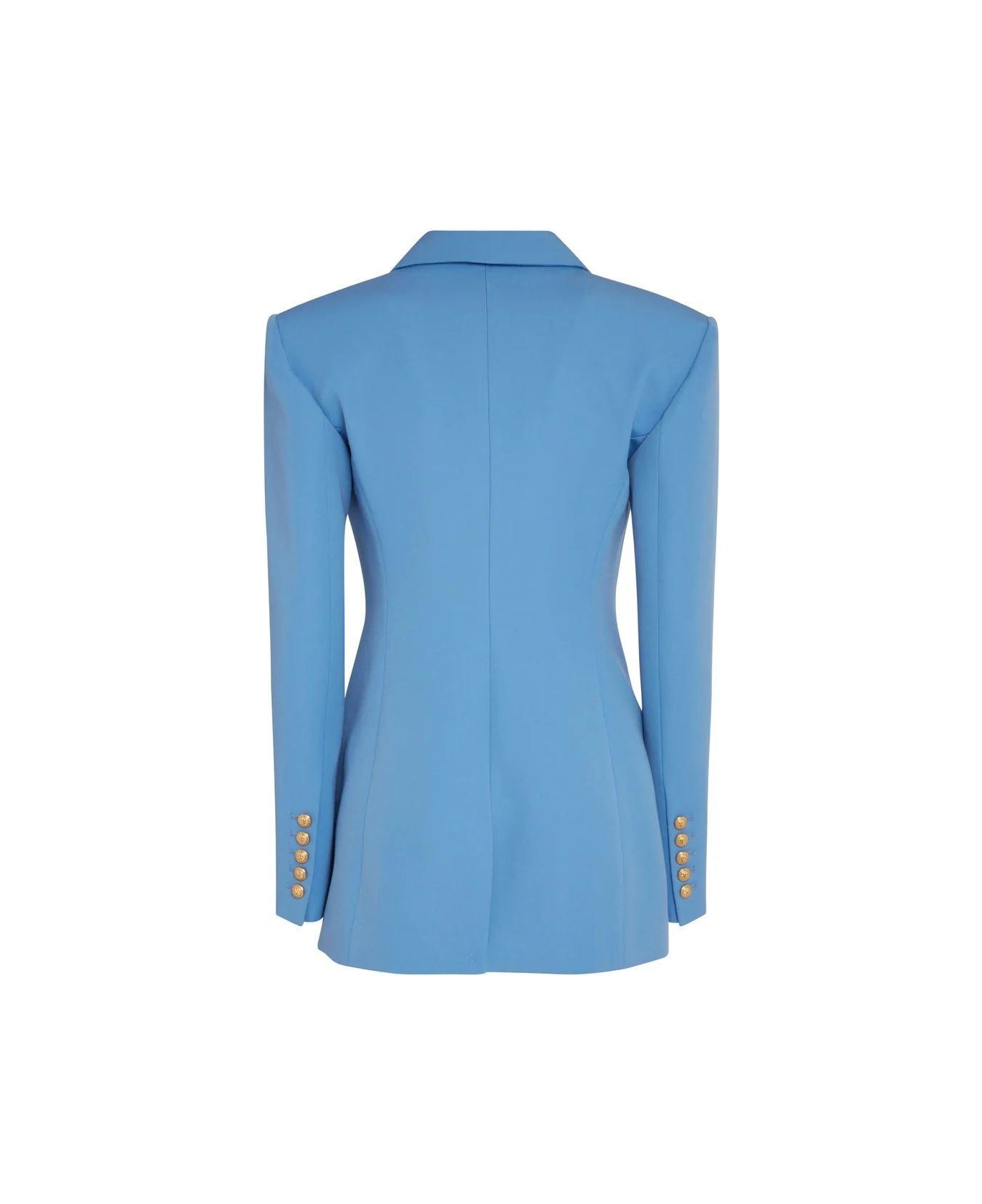 Balmain Peak-lapels Single-breasted Blazer - Azzurro