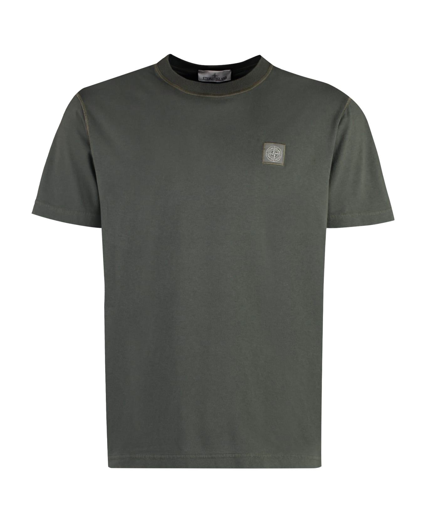 Stone Island Cotton Crew-neck T-shirt - green シャツ
