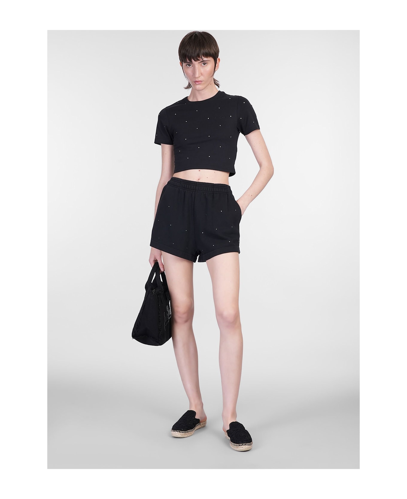 MC2 Saint Barth Cate Shorts In Black Cotton - black