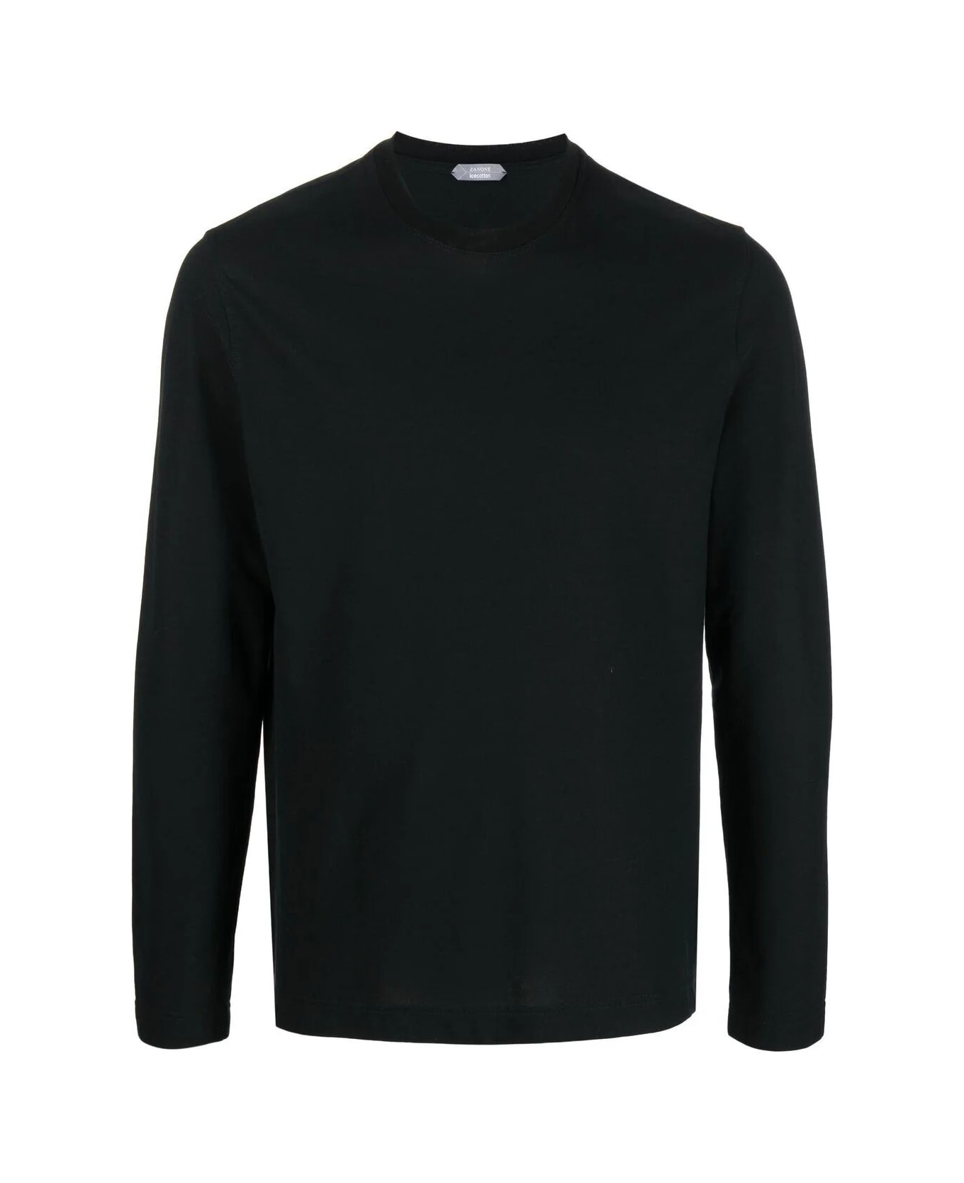 Zanone Long Sleeves T-shirt - Black