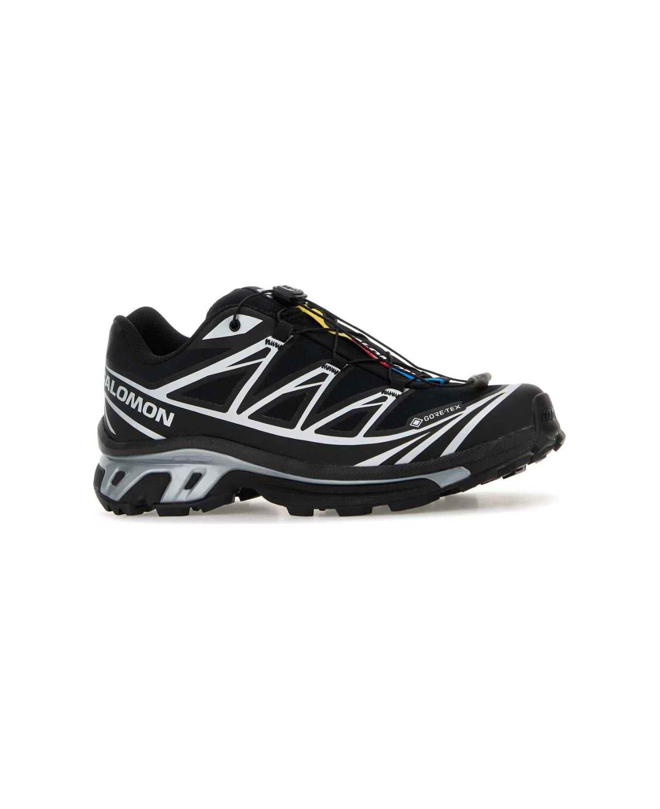 Salomon Two-tone Gore-texâ® And Fabric Xt-6 Sneakers - BLKBLKFTWSIL