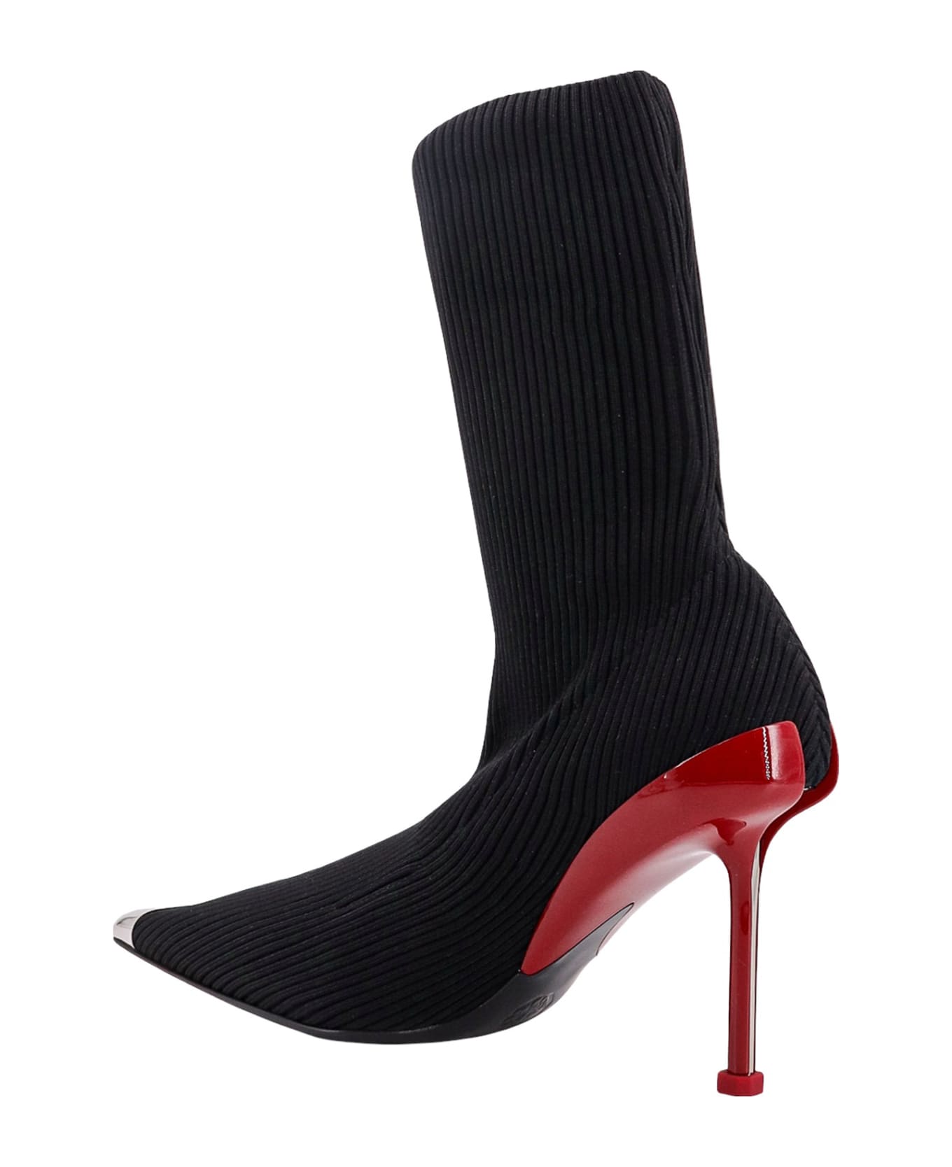 Alexander McQueen Slash Ankle Boots - Black ハイヒール