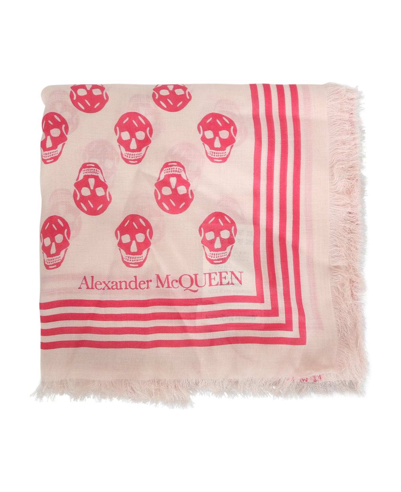 Alexander McQueen Skull Scarf - Pink