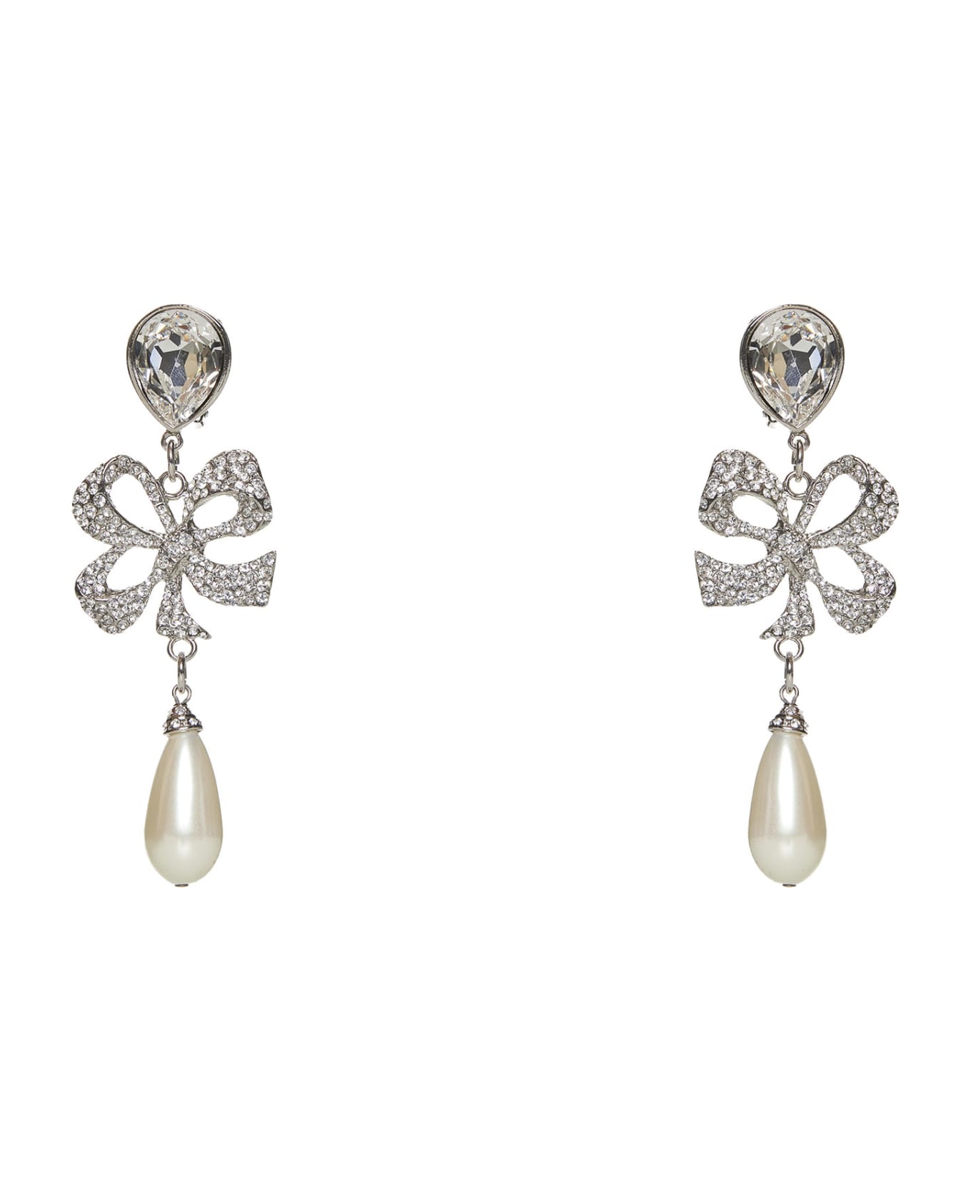 Alessandra Rich Earrings - Cry-silver イヤリング