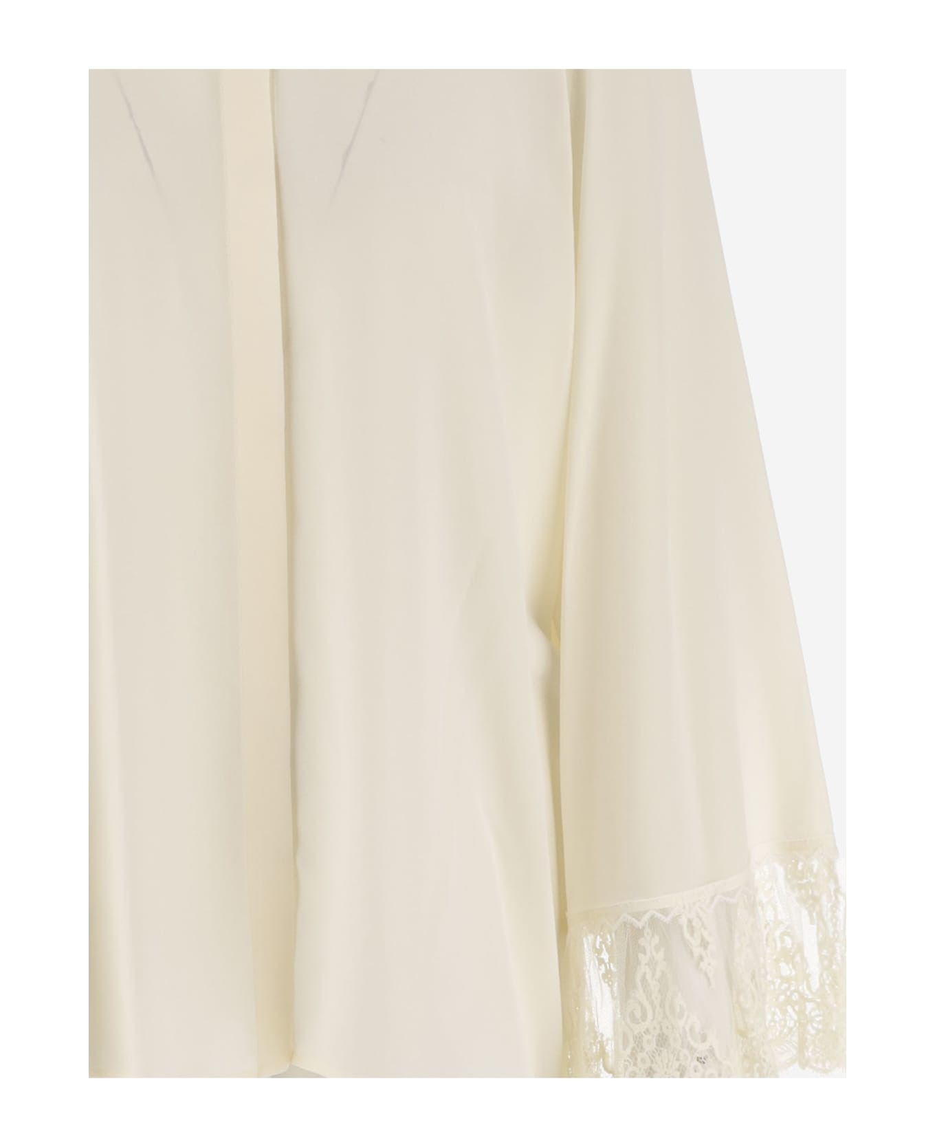 Chloé Crepe De Chine Shirt - Ivory