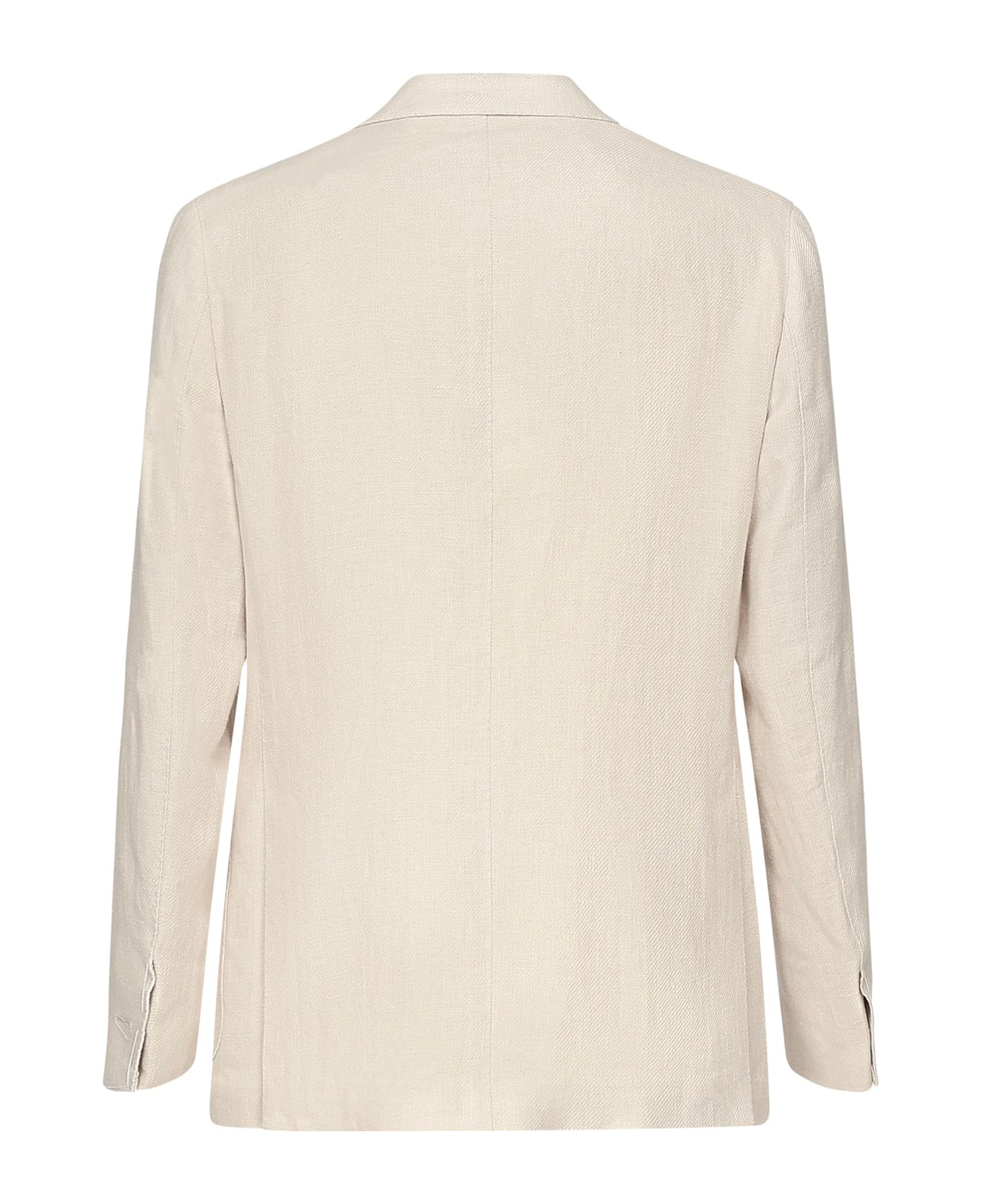 Eleventy Single-breasted Soft Linen Jacket - SAND