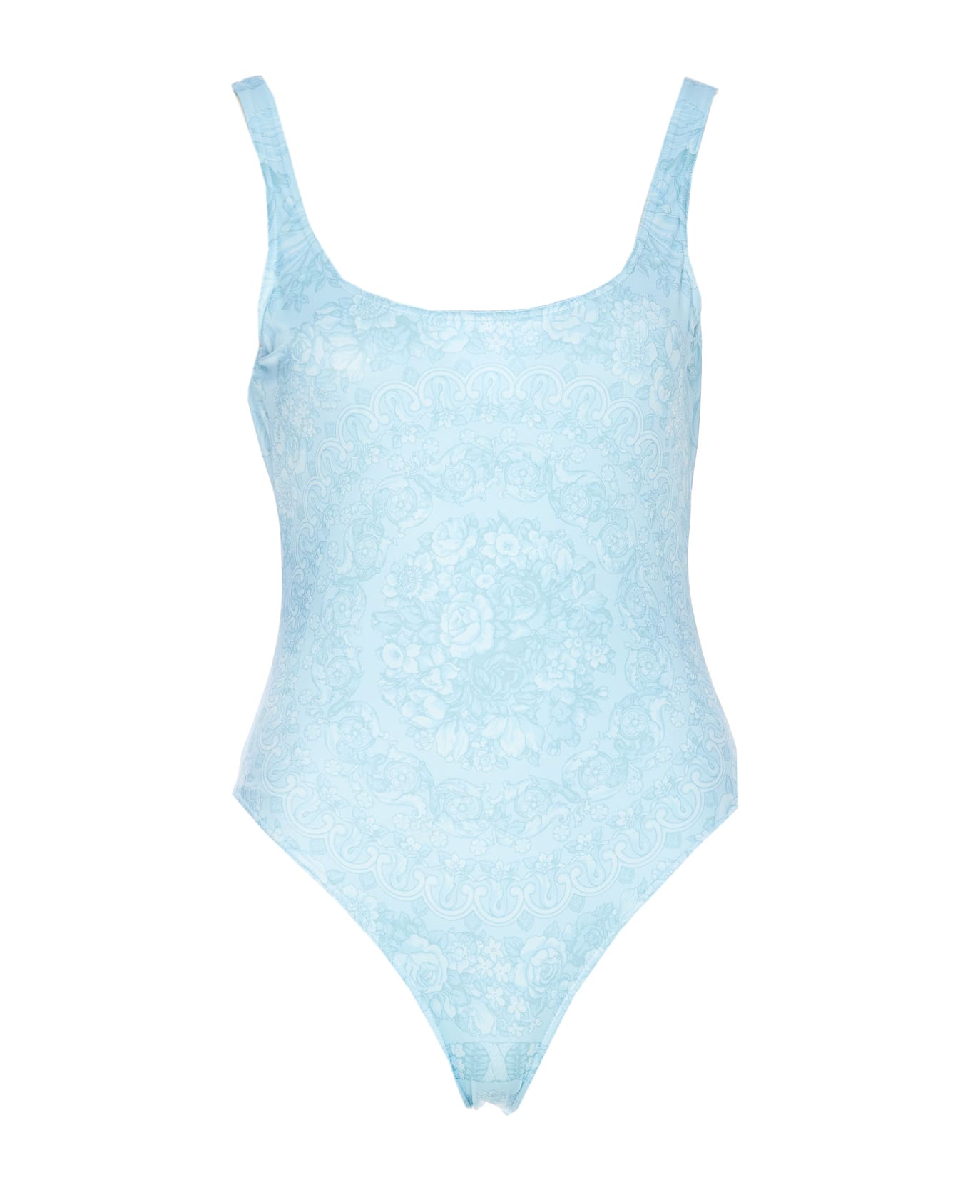 Versace Barocco Print Swimwear One-piece - Blue