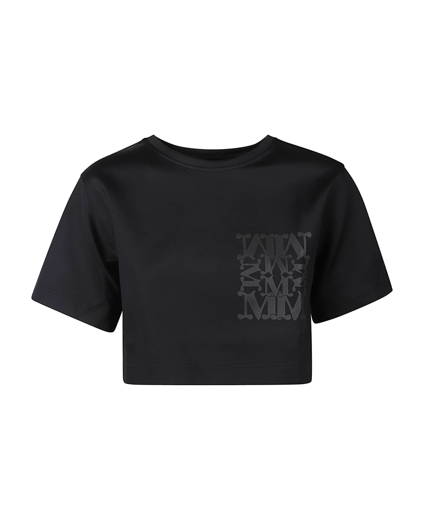 Max Mara Messico Cropped T-shirt - Black