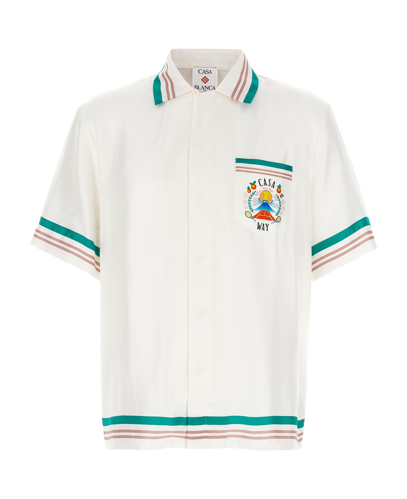 Casablanca 
cuban Collar
 Shirt - Multicolor