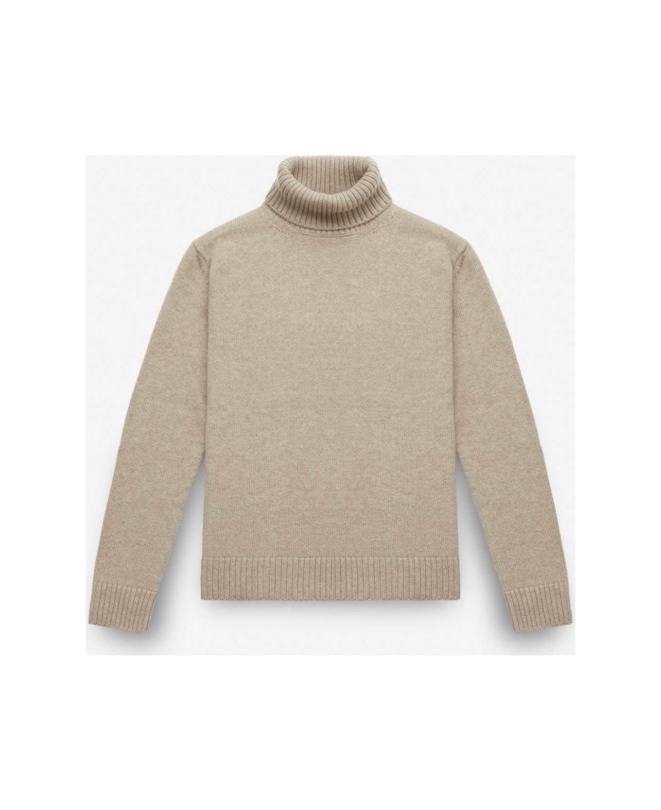 Larusmiani Turtleneck Sweater 'diablerets' Sweater - Beige