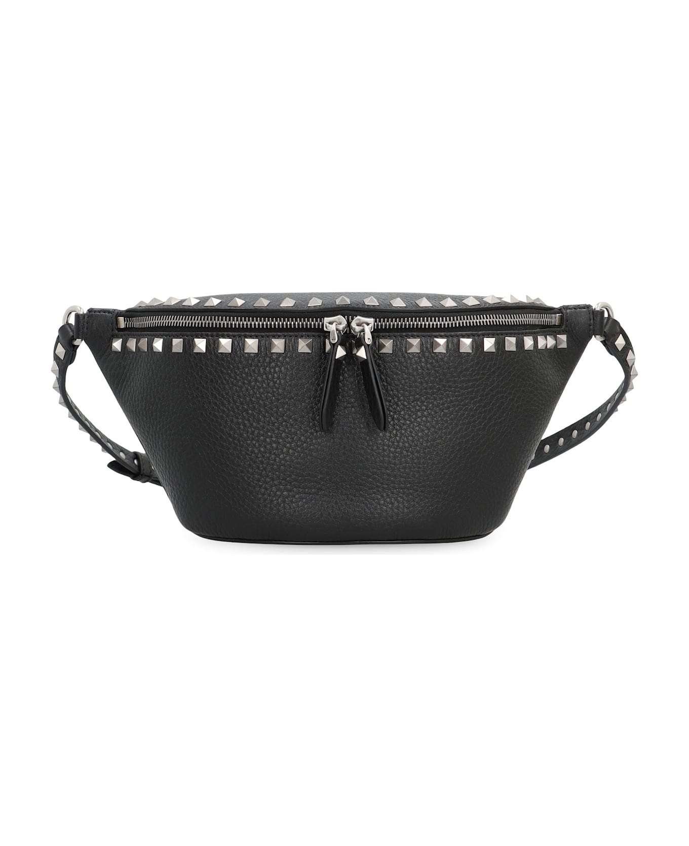 Valentino Garavani Rockstud Leather Belt Bag - black